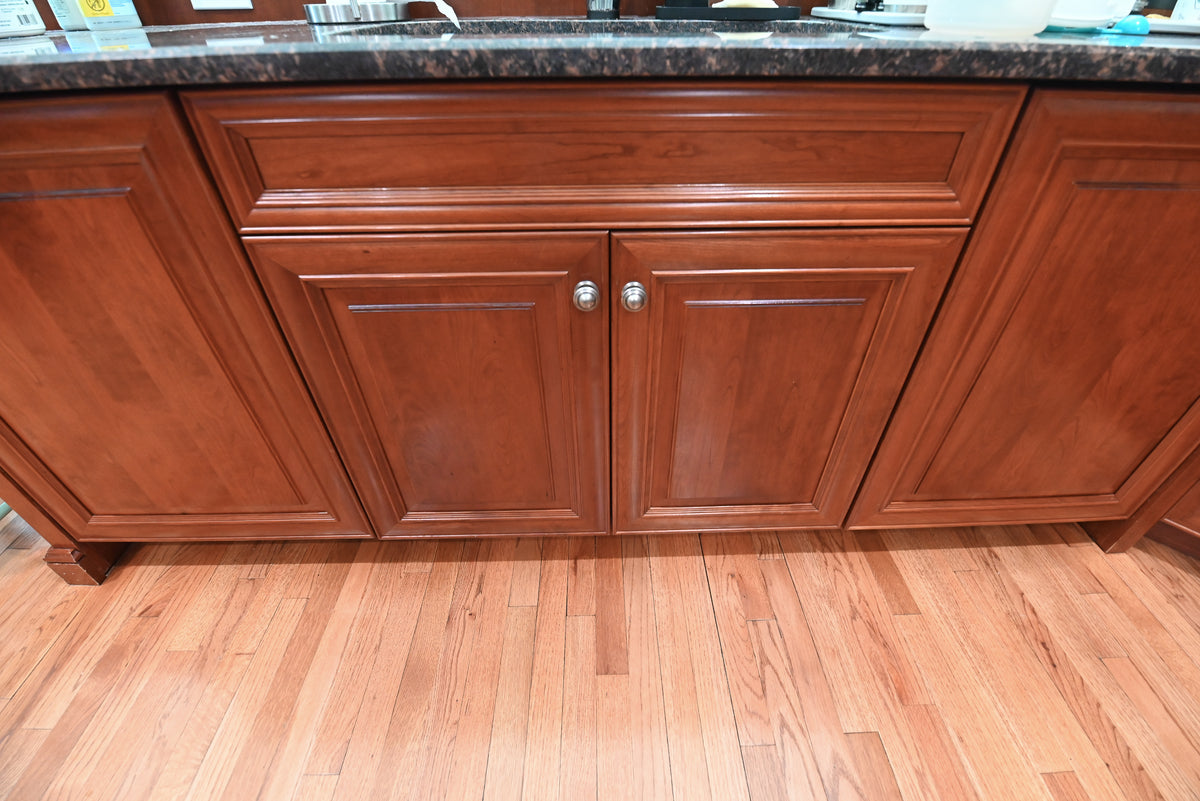 "The Arlington" Traditional Solid Cherry Wood Kitchen with Island