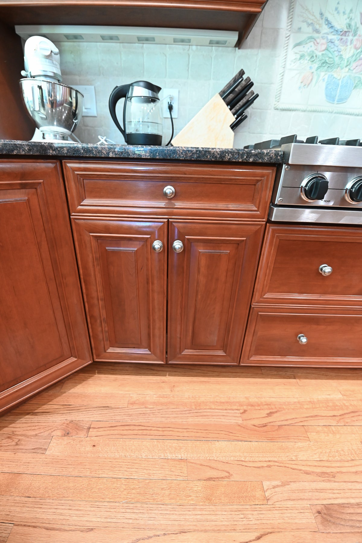 "The Arlington" Traditional Solid Cherry Wood Kitchen with Island