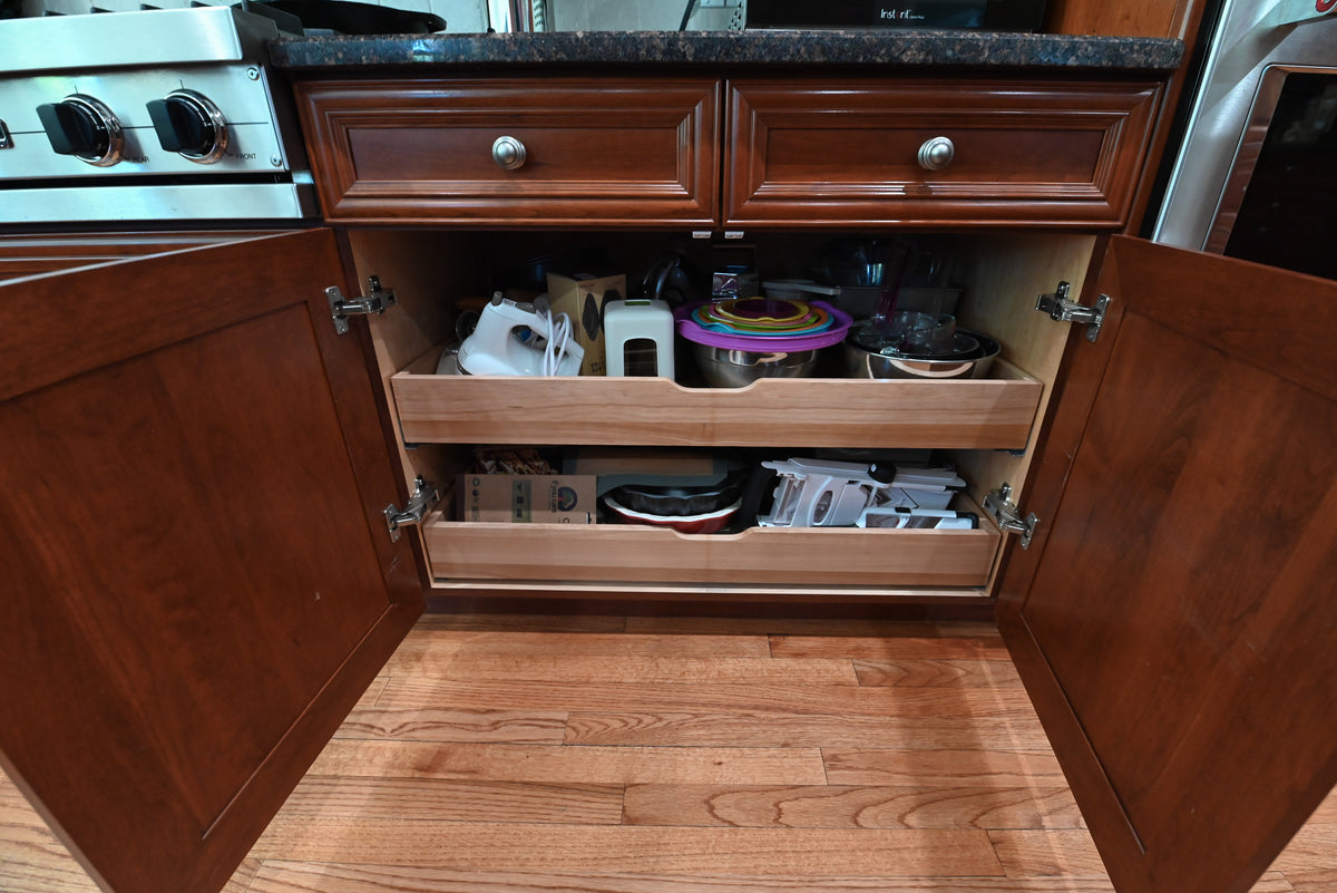 "The Arlington" Traditional Solid Cherry Wood Kitchen with Island