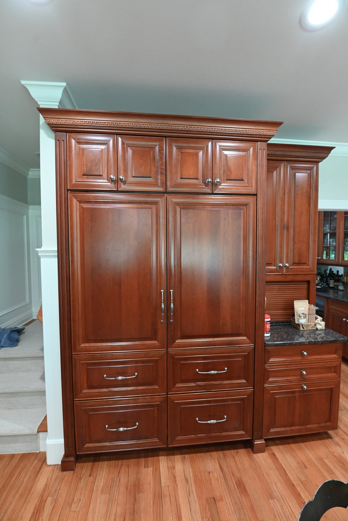 "The Arlington" Traditional Solid Cherry Wood Kitchen with Island
