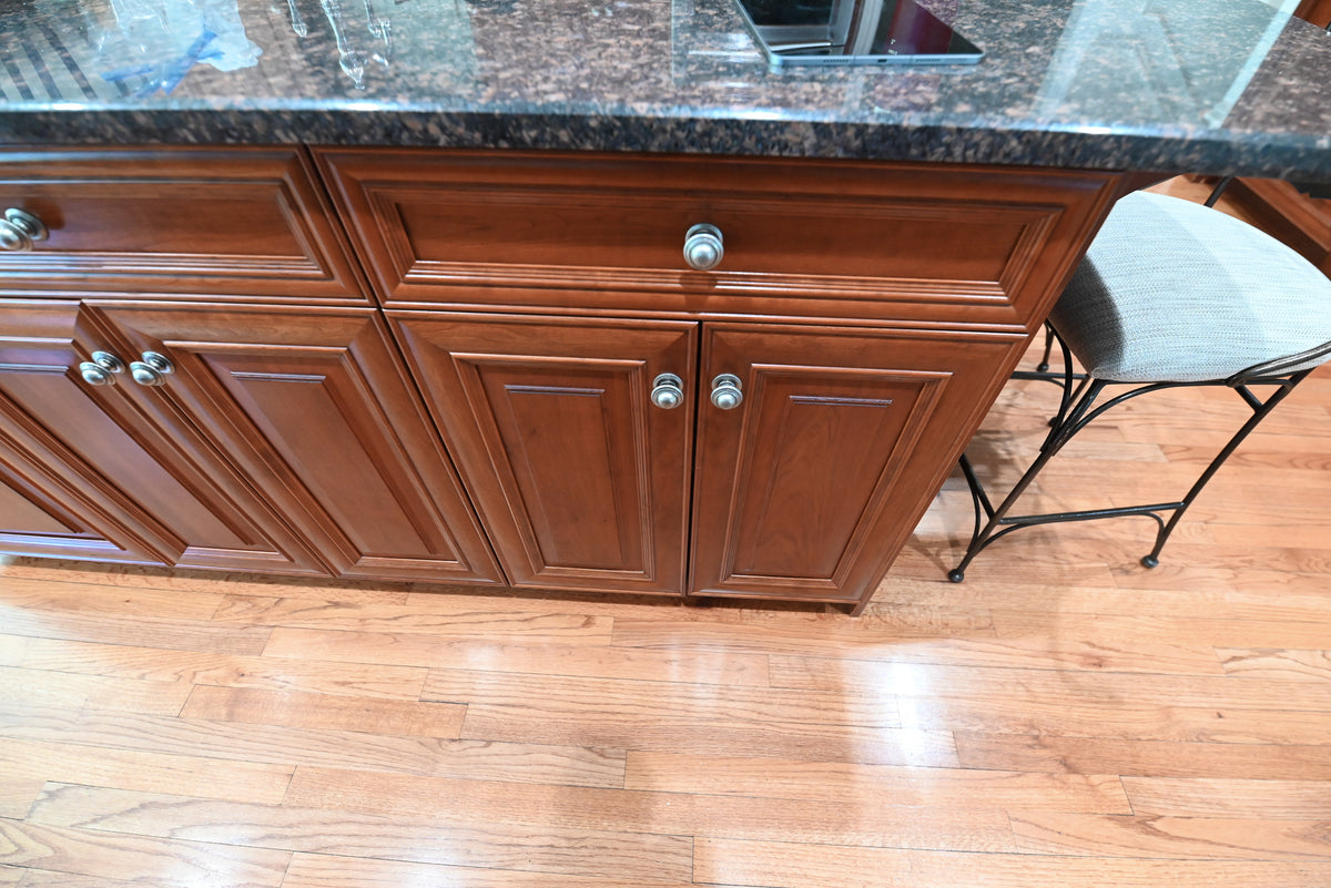 "The Arlington" Traditional Solid Cherry Wood Kitchen with Island
