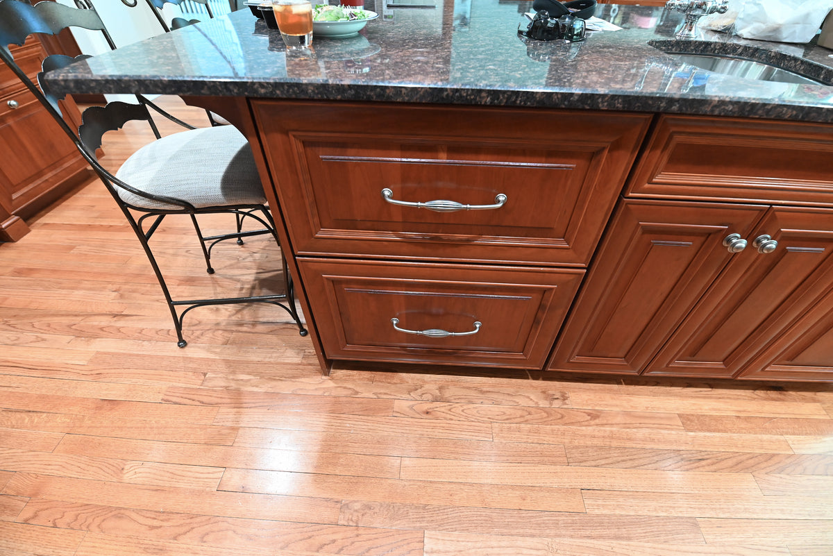 "The Arlington" Traditional Solid Cherry Wood Kitchen with Island