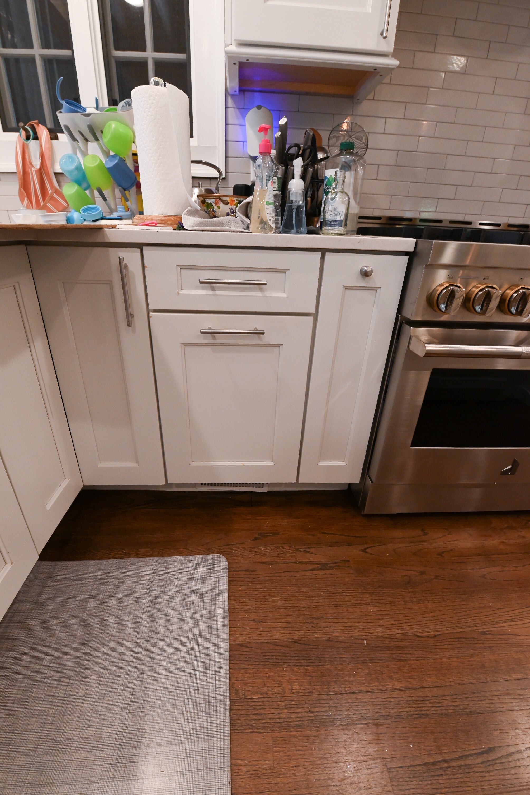 Wellborn Transitional White Kitchen with JennAir Appliances