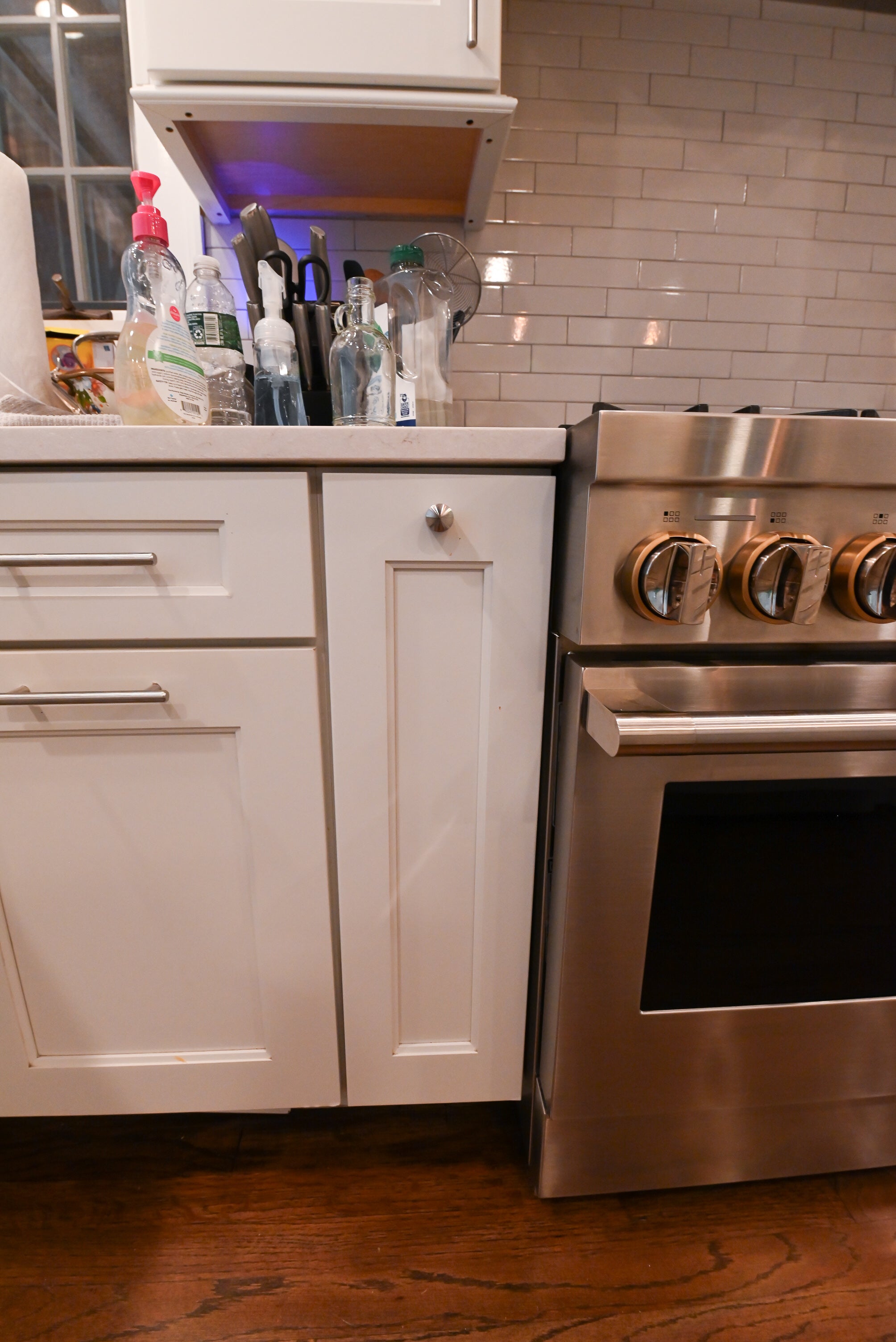Wellborn Transitional White Kitchen with JennAir Appliances