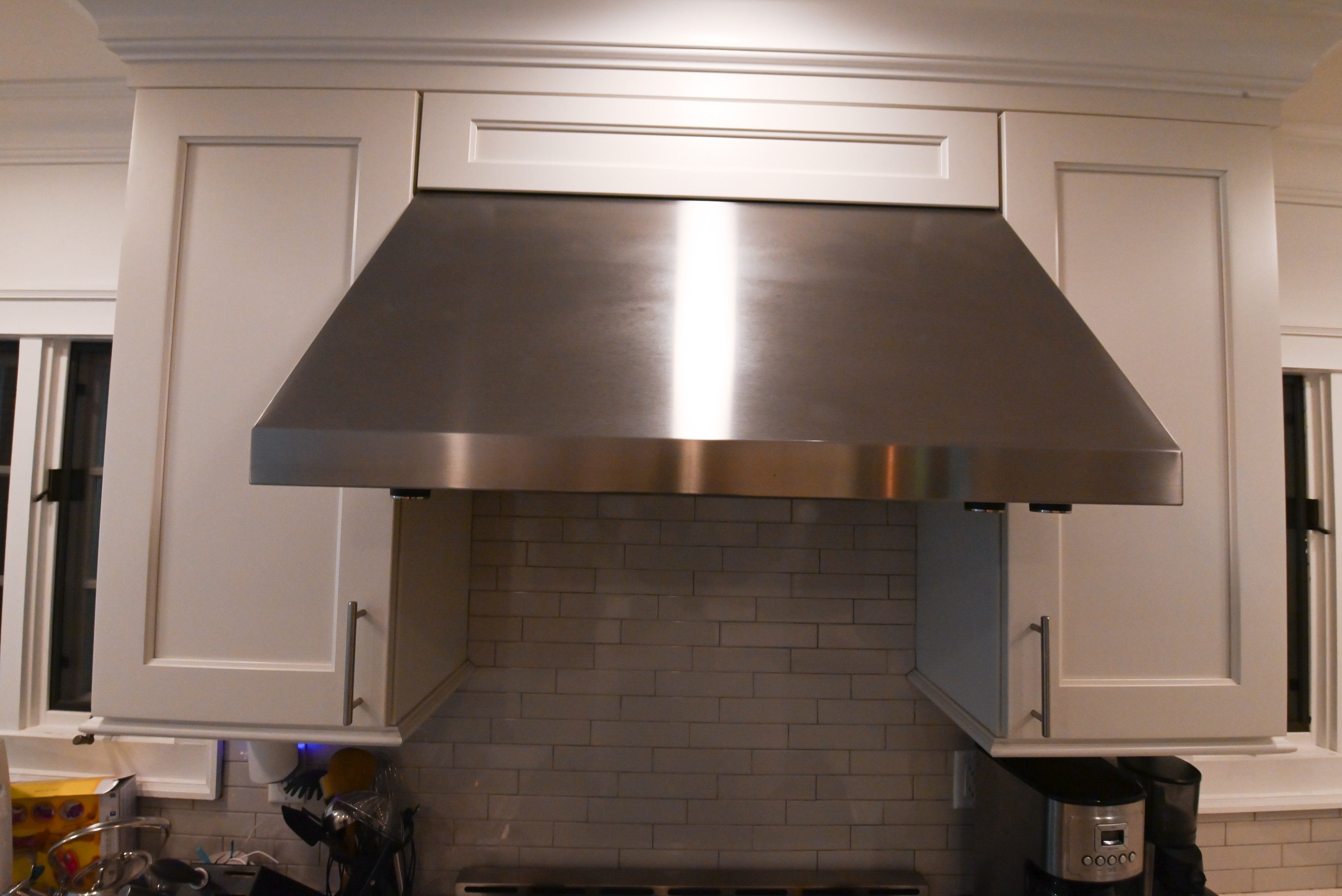 Wellborn Transitional White Kitchen with JennAir Appliances