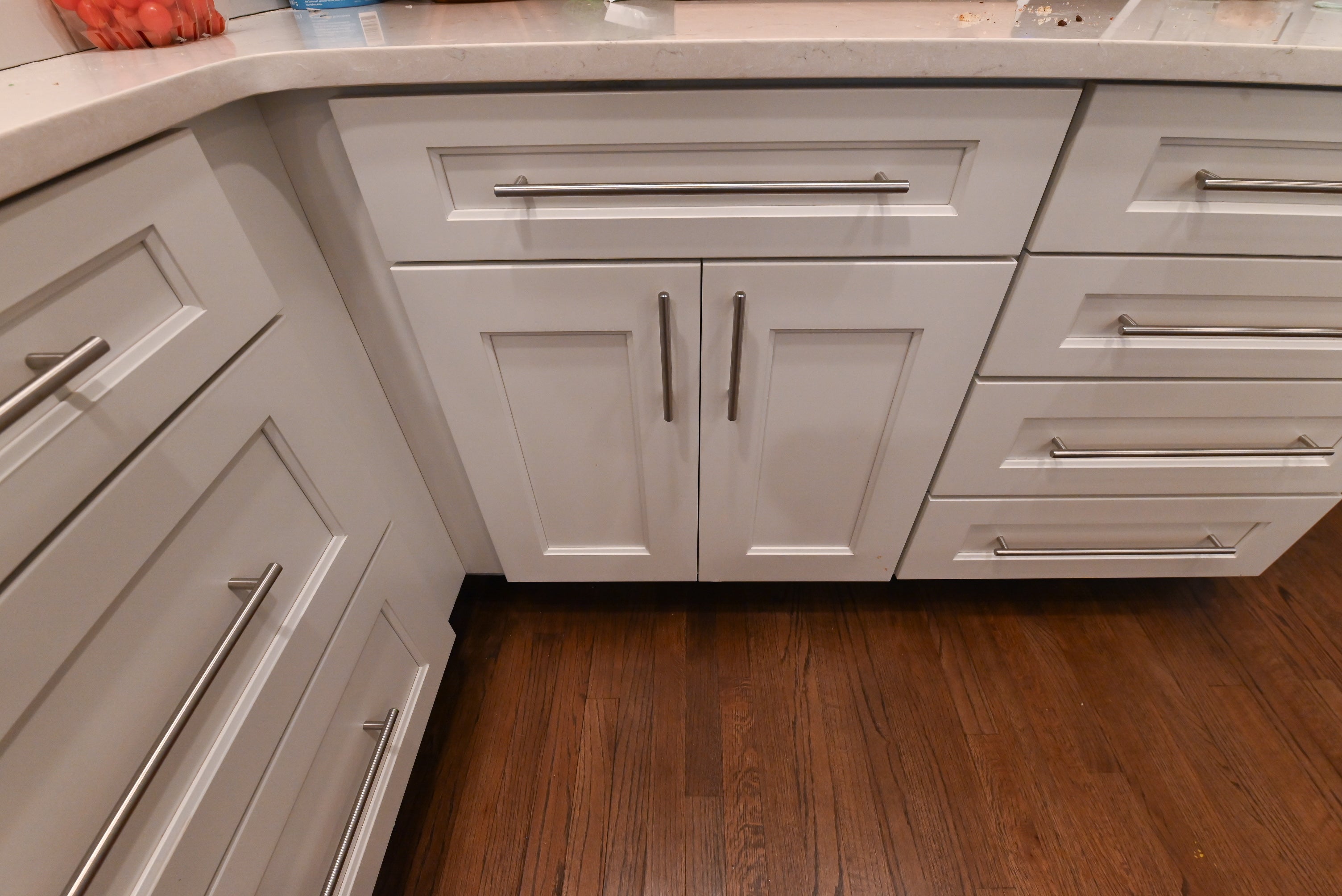 Wellborn Transitional White Kitchen with JennAir Appliances