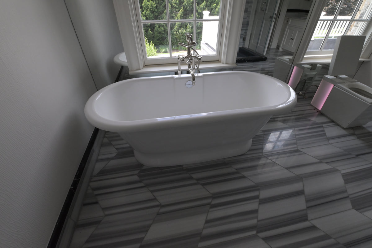 Victoria and Albert 68 inch white freestanding soaking bathtub in Englishcast composite