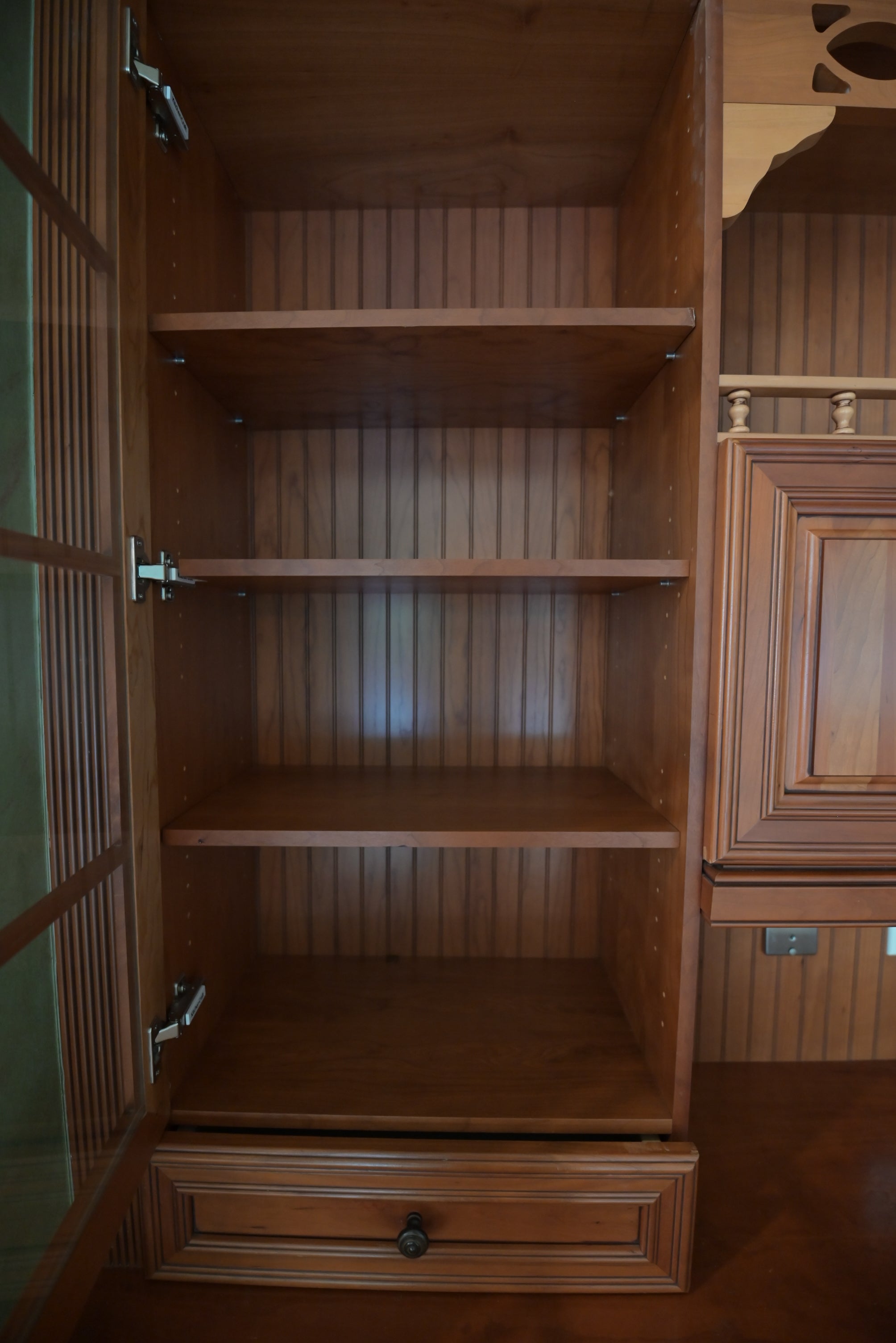 "The Oakridge" Traditional Classic Craftsman Wooden Storage Hutch