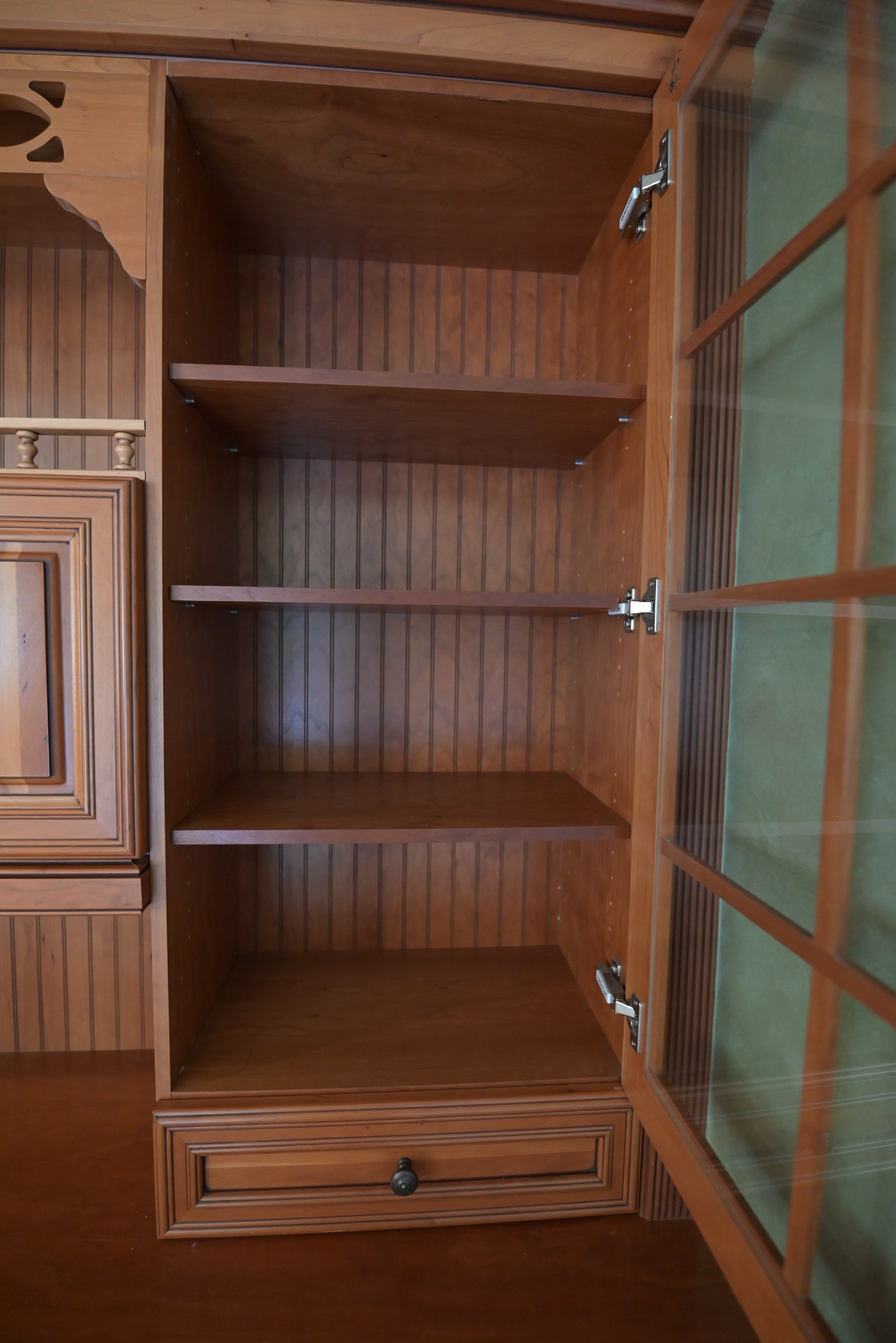"The Oakridge" Traditional Classic Craftsman Wooden Storage Hutch