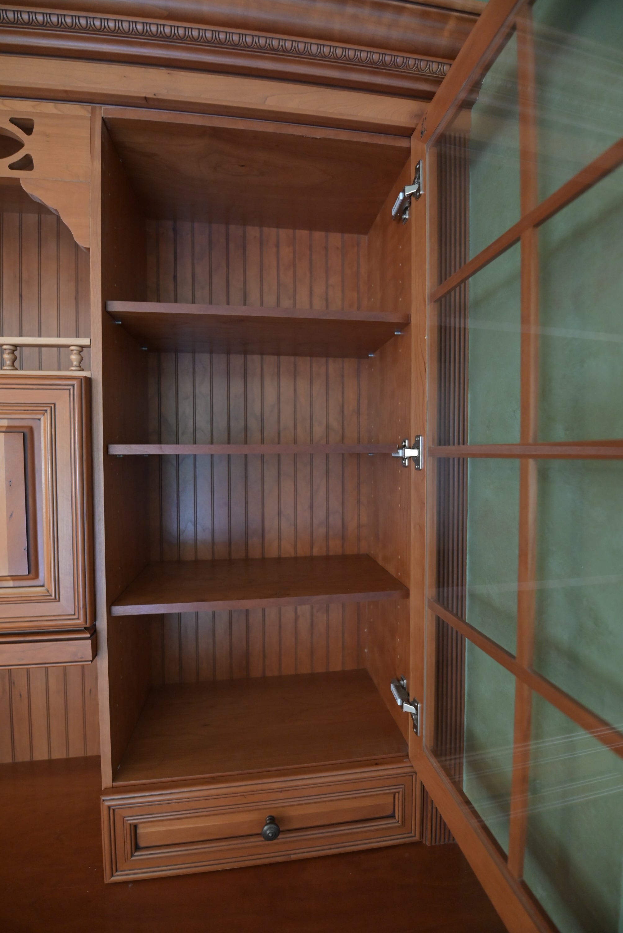 "The Oakridge" Traditional Classic Craftsman Wooden Storage Hutch