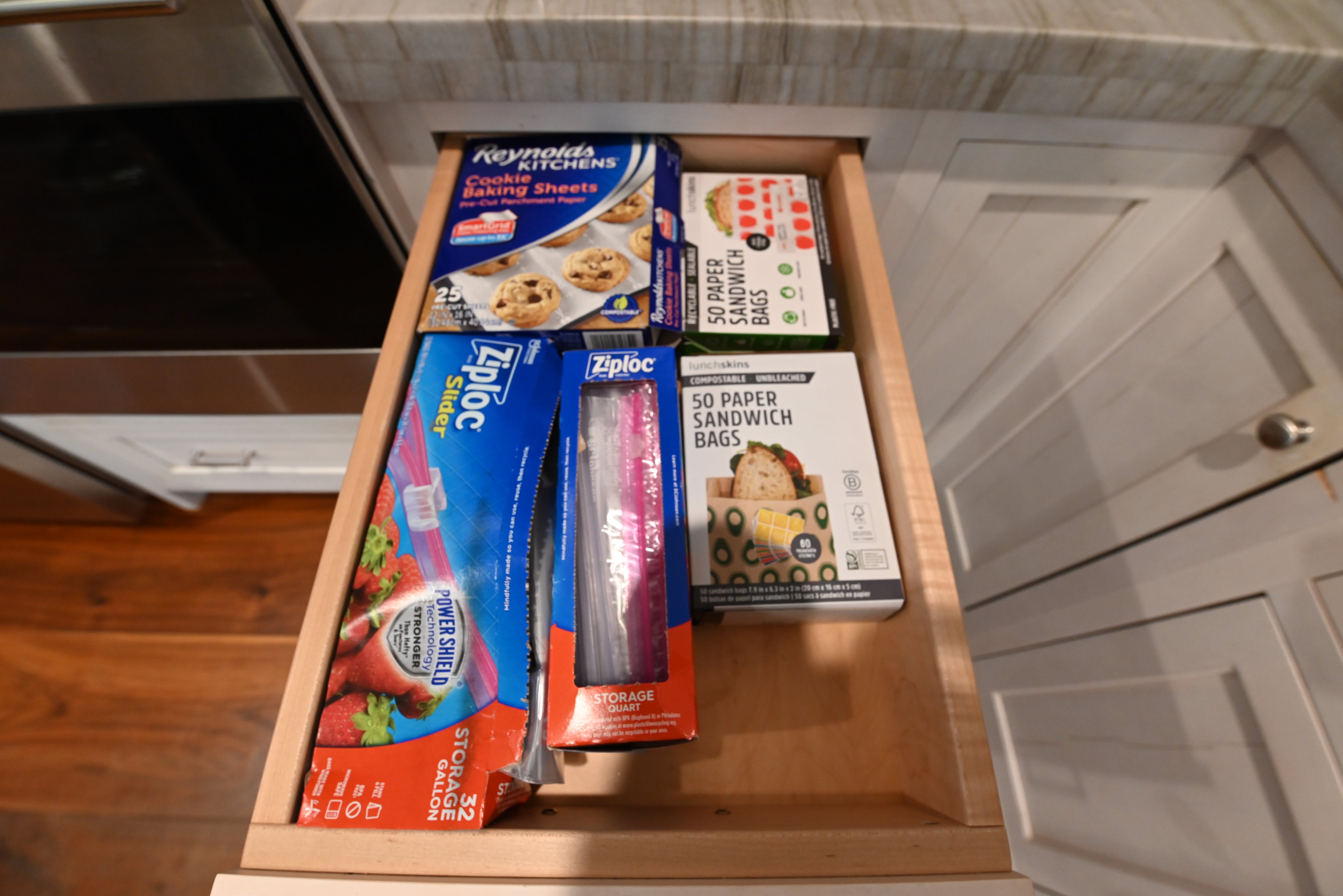 Kountry Kraft Distressed Textured White Traditional Pre-Owned Kitchen