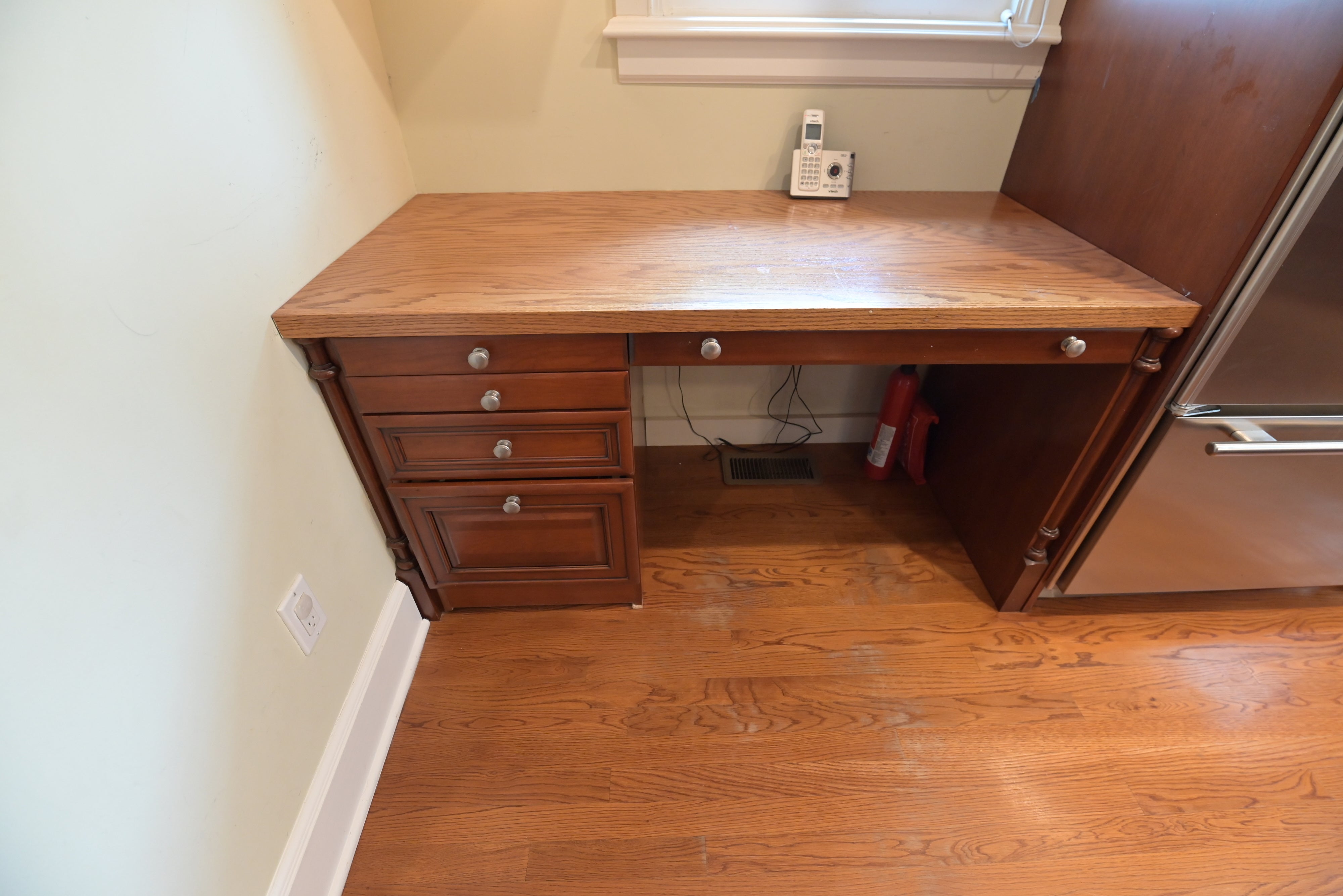 Brookhaven Traditional Wooden Kitchen with Island & Sub-Zero Refrigerator