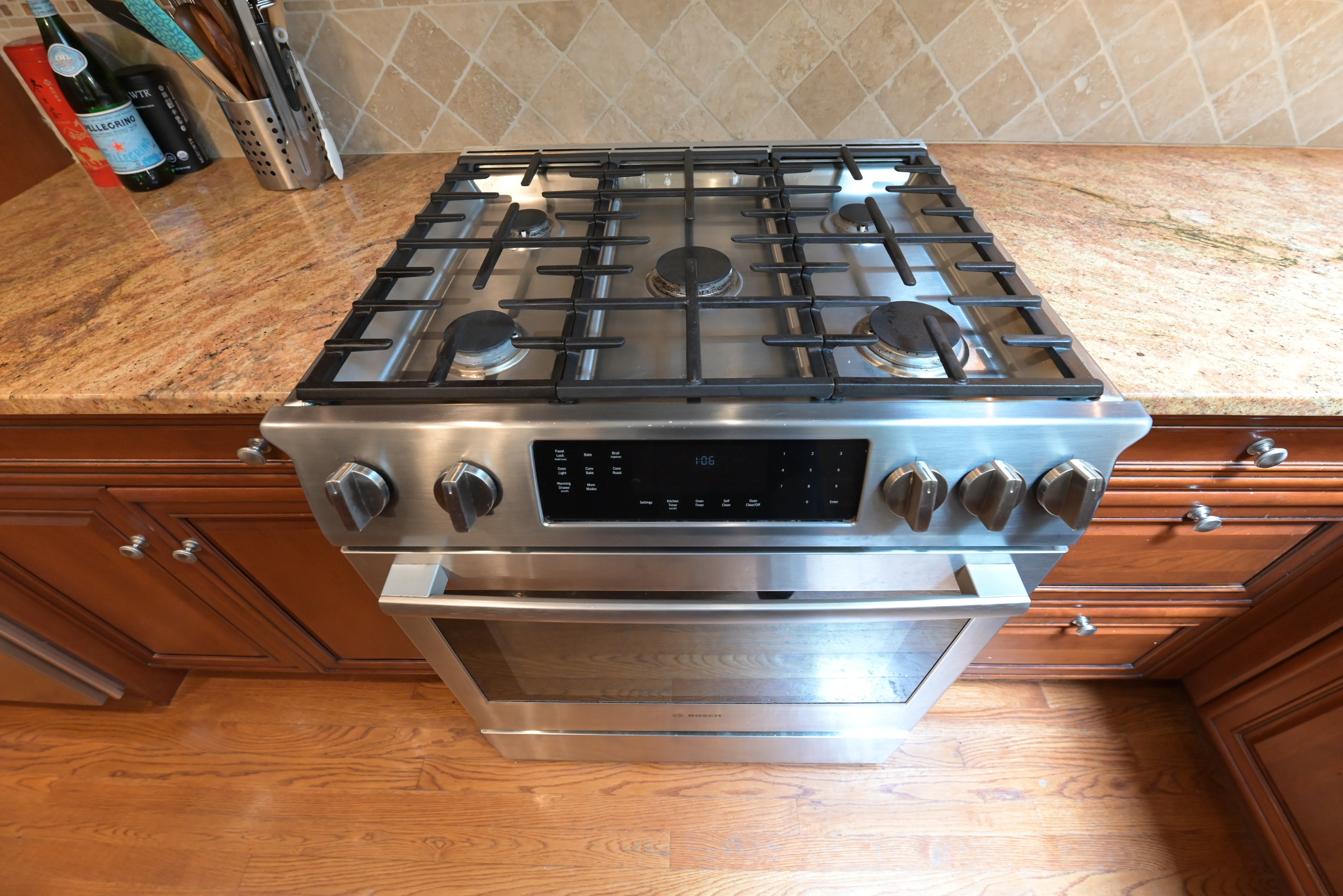 Brookhaven Traditional Wooden Kitchen with Island & Sub-Zero Refrigerator