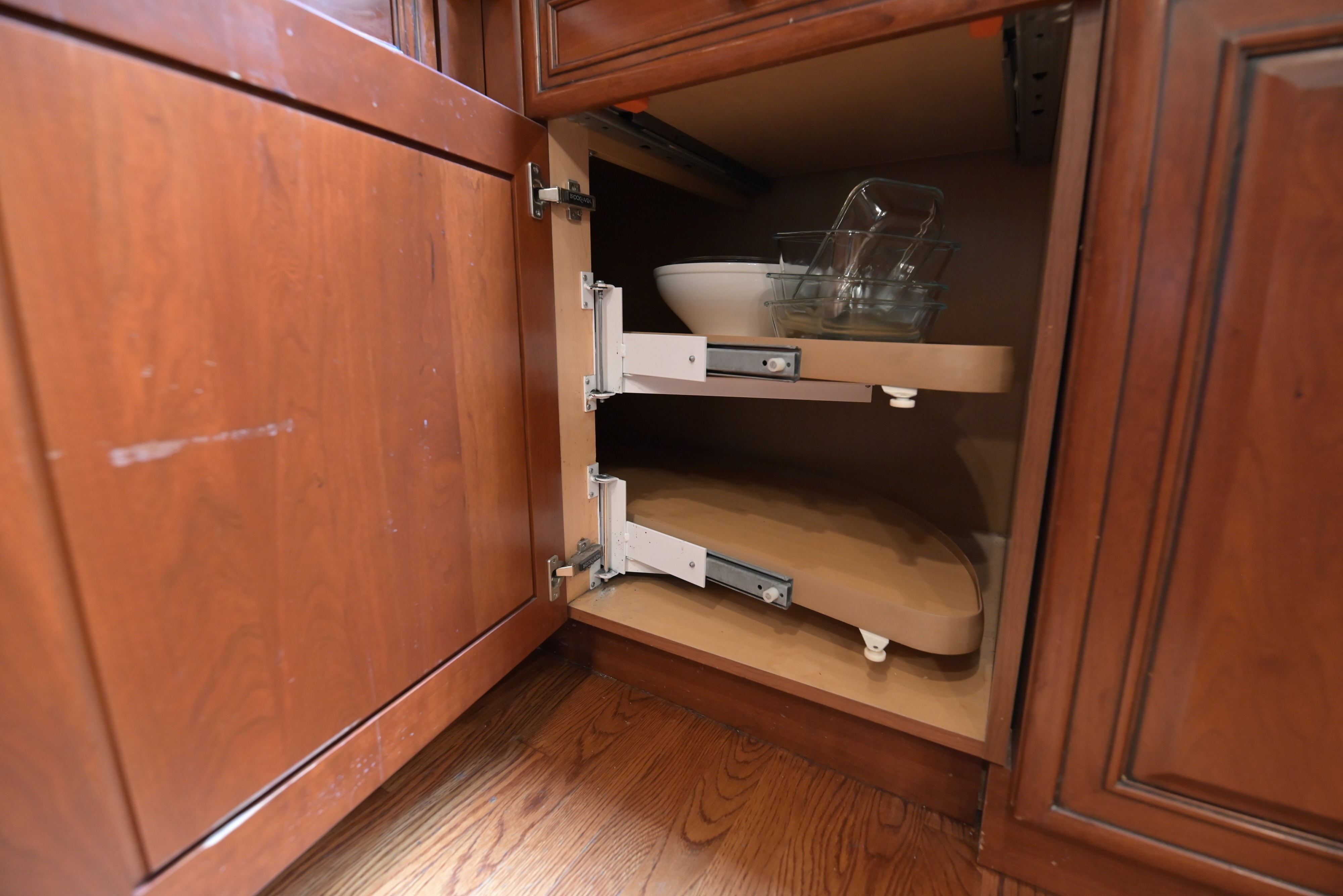 Brookhaven Traditional Wooden Kitchen with Island & Sub-Zero Refrigerator