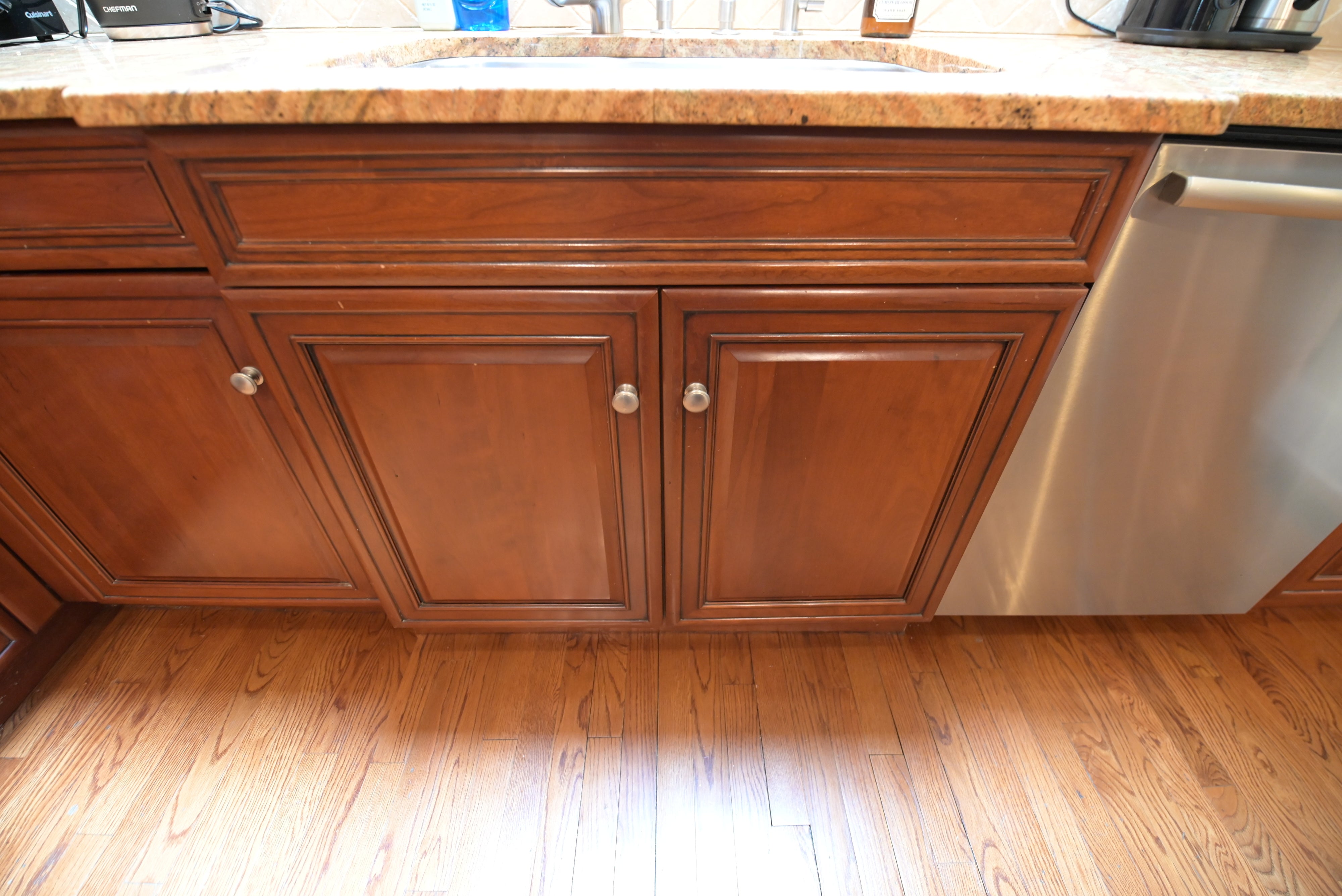 Brookhaven Traditional Wooden Kitchen with Island & Sub-Zero Refrigerator