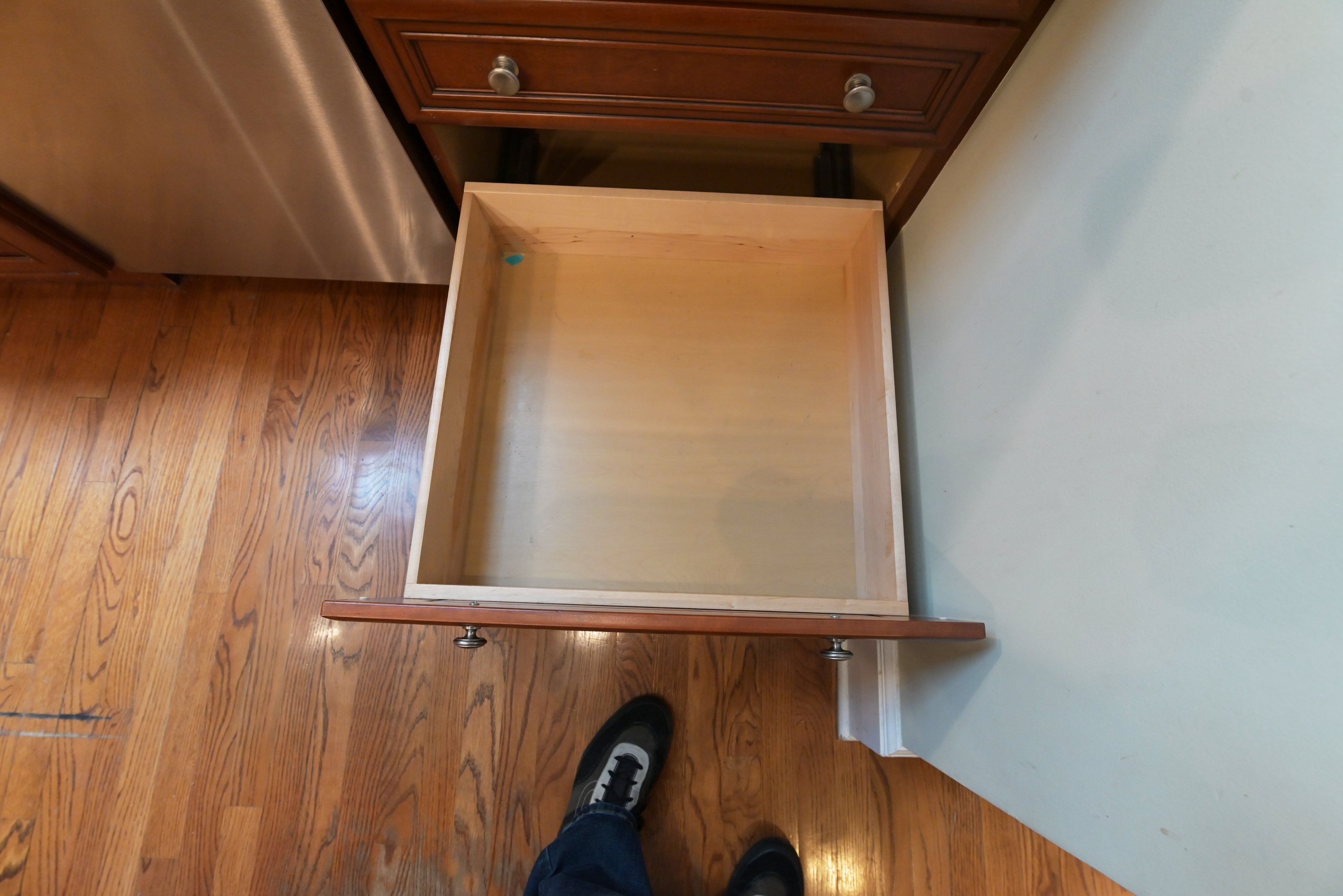Brookhaven Traditional Wooden Kitchen with Island & Sub-Zero Refrigerator