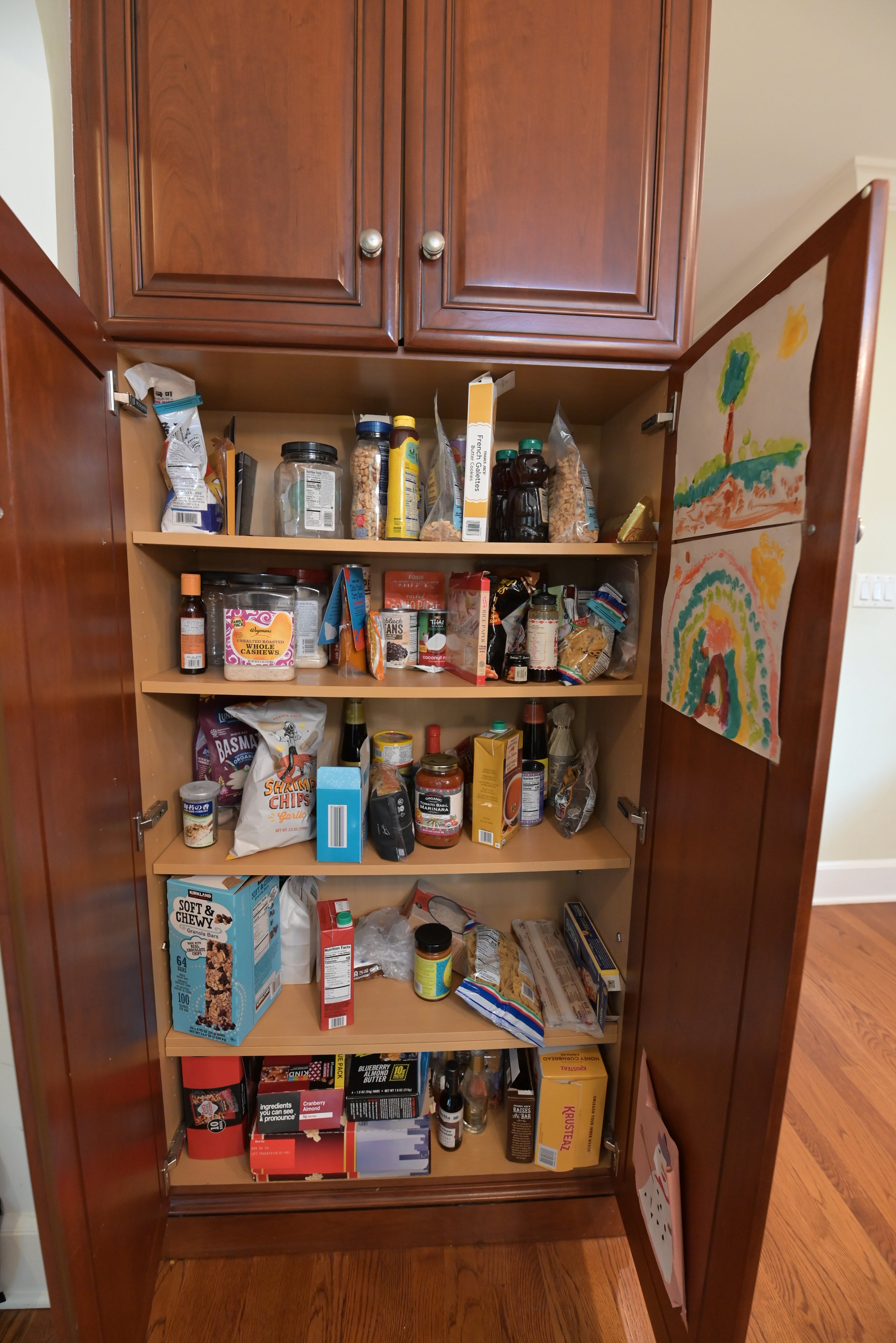 Brookhaven Traditional Wooden Kitchen with Island & Sub-Zero Refrigerator