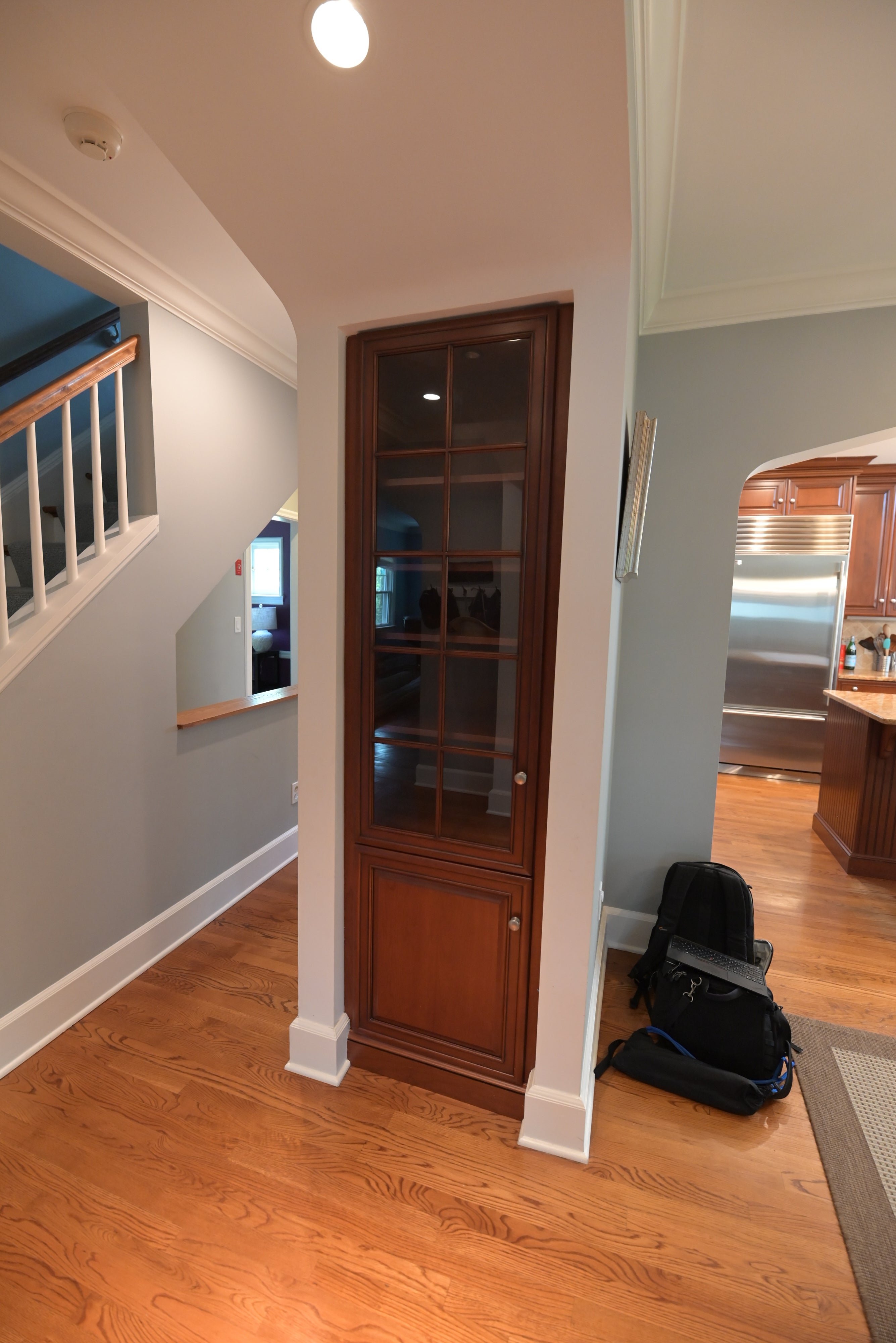 Brookhaven Traditional Wooden Kitchen with Island & Sub-Zero Refrigerator