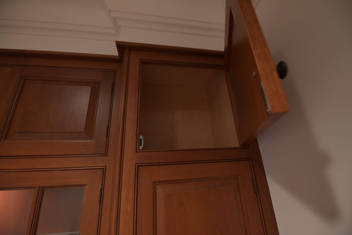 "The Sovereign" Transitional Natural Wood Butler's Pantry with Sub-Zero Appliances