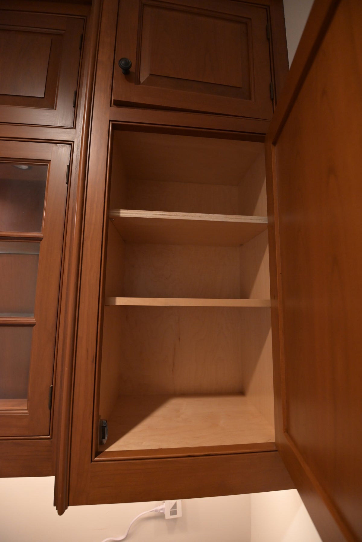 "The Sovereign" Transitional Natural Wood Butler's Pantry with Sub-Zero Appliances