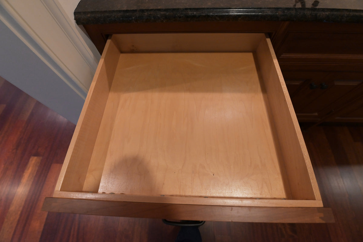 "The Sovereign" Transitional Natural Wood Butler's Pantry with Sub-Zero Appliances