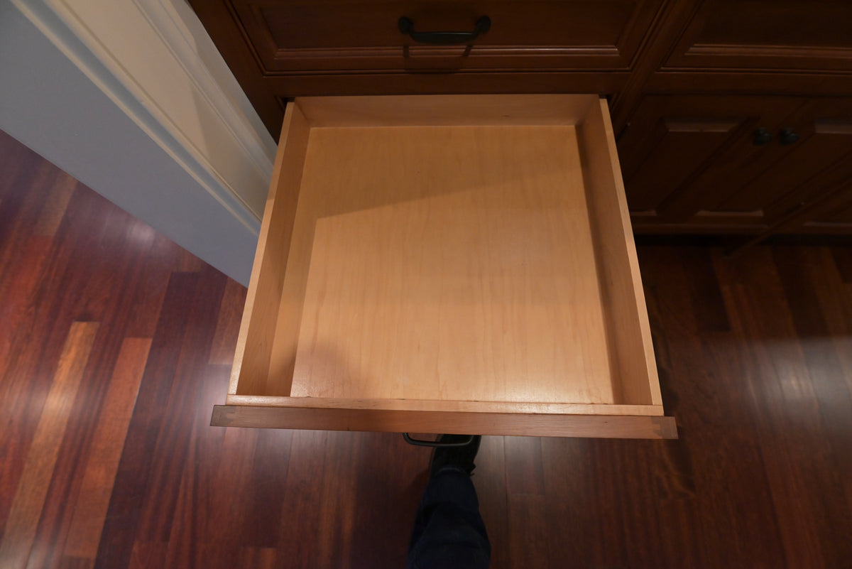 "The Sovereign" Transitional Natural Wood Butler's Pantry with Sub-Zero Appliances
