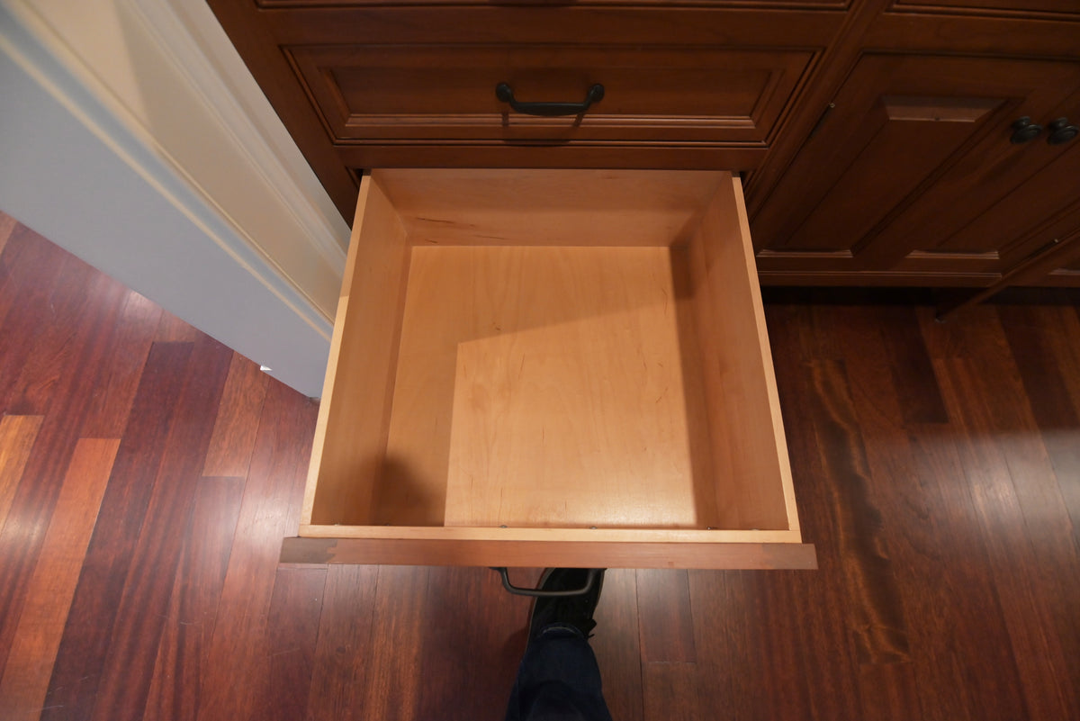 "The Sovereign" Transitional Natural Wood Butler's Pantry with Sub-Zero Appliances