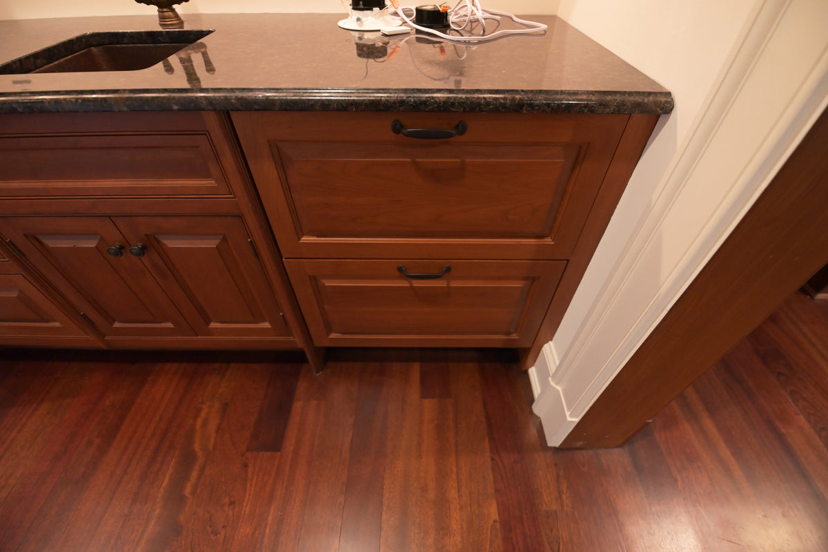 "The Sovereign" Transitional Natural Wood Butler's Pantry with Sub-Zero Appliances