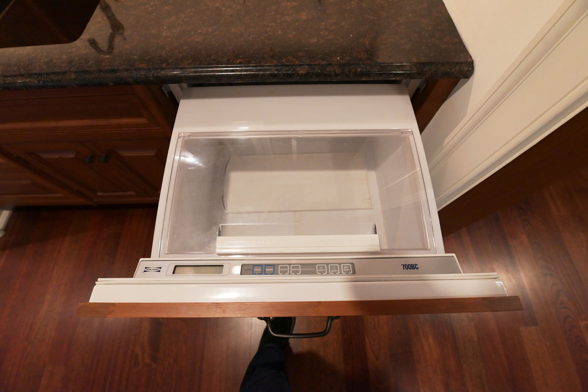 "The Sovereign" Transitional Natural Wood Butler's Pantry with Sub-Zero Appliances