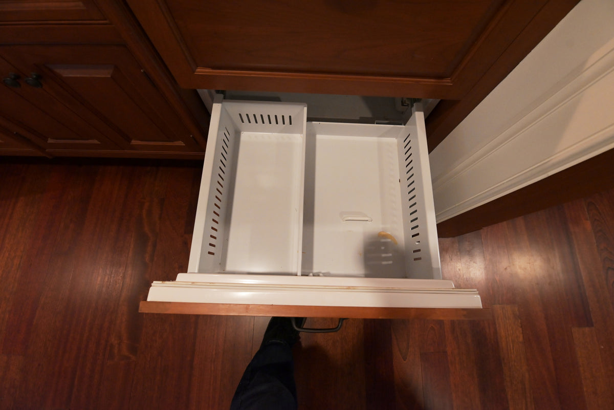 "The Sovereign" Transitional Natural Wood Butler's Pantry with Sub-Zero Appliances