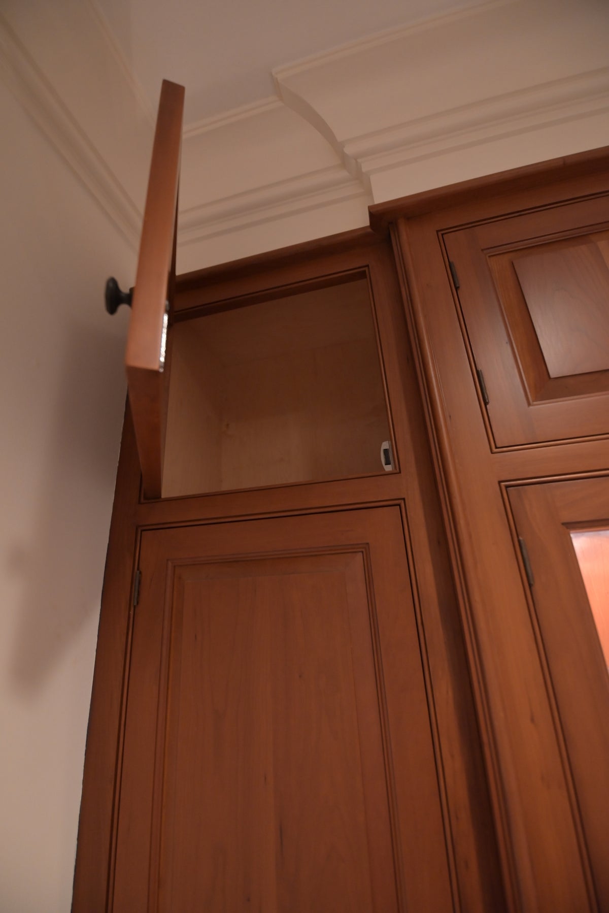 "The Sovereign" Transitional Natural Wood Butler's Pantry with Sub-Zero Appliances