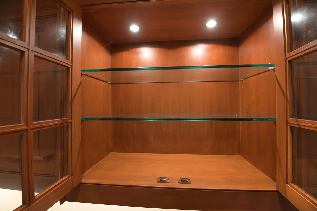 "The Sovereign" Transitional Natural Wood Butler's Pantry with Sub-Zero Appliances