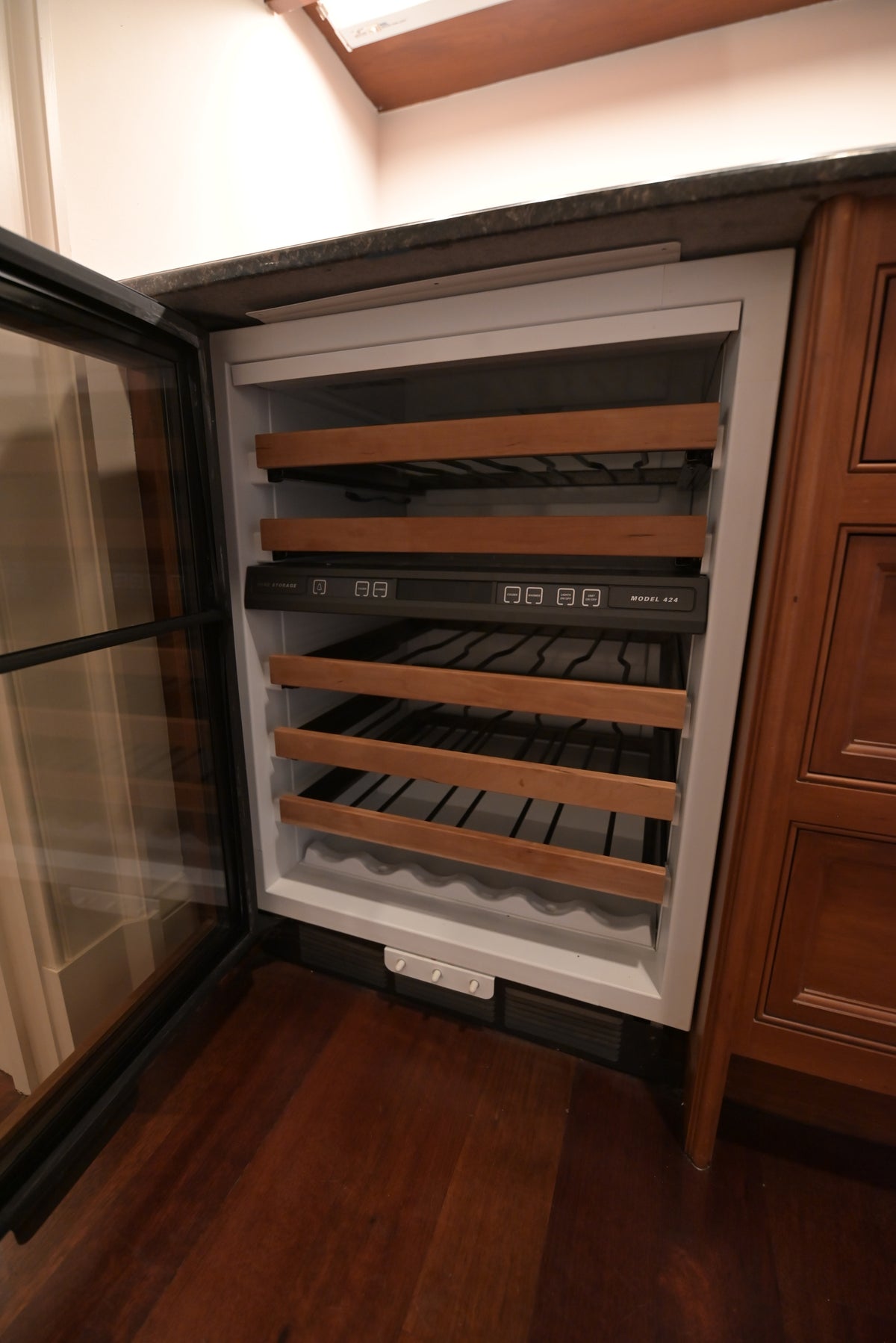 "The Sovereign" Transitional Natural Wood Butler's Pantry with Sub-Zero Appliances