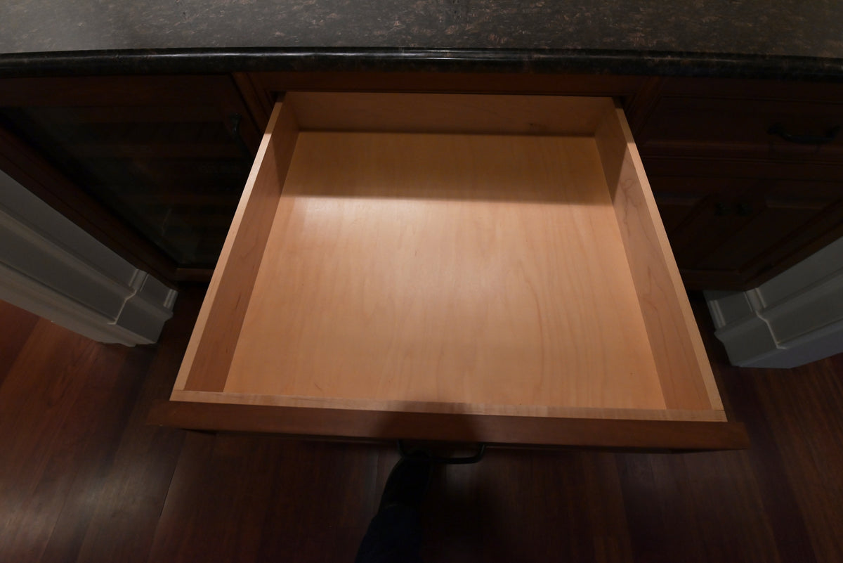 "The Sovereign" Transitional Natural Wood Butler's Pantry with Sub-Zero Appliances