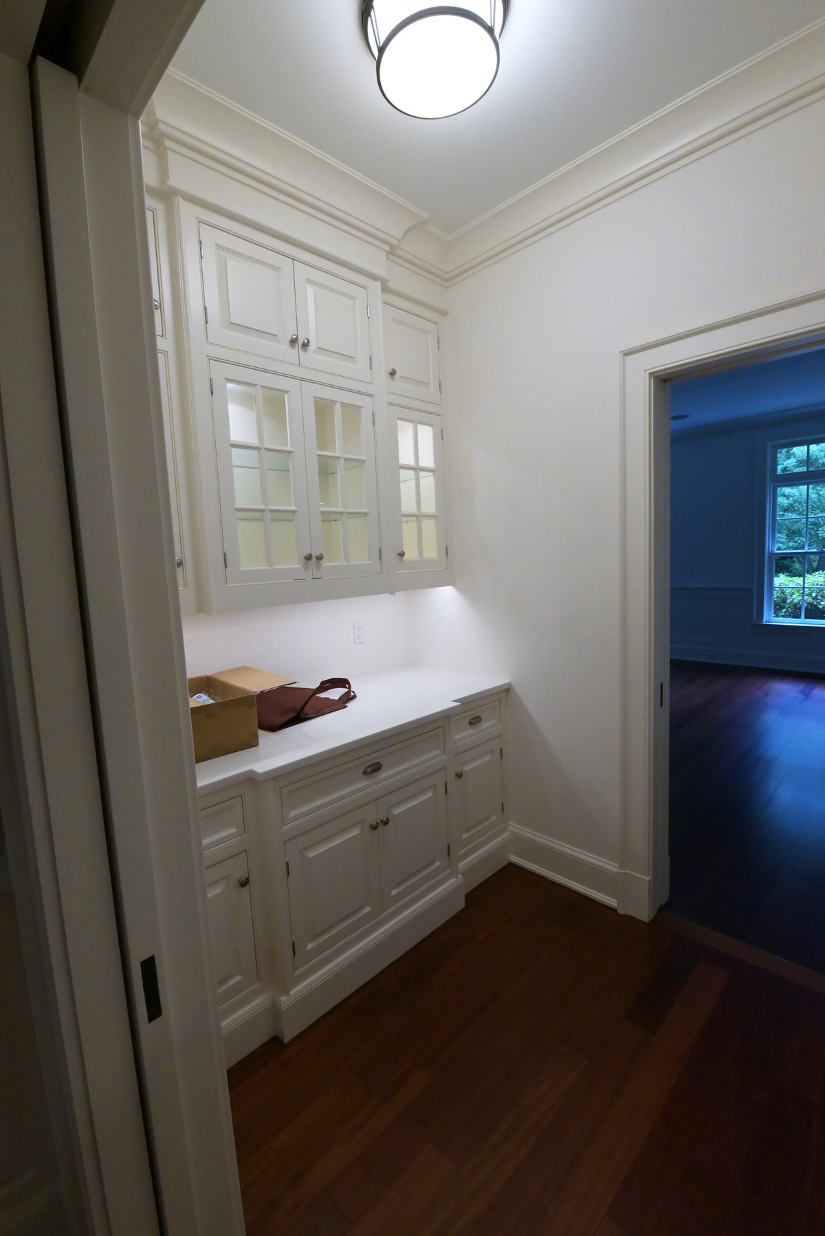 Luxury floor to ceiling architectural pantry storage cabinet