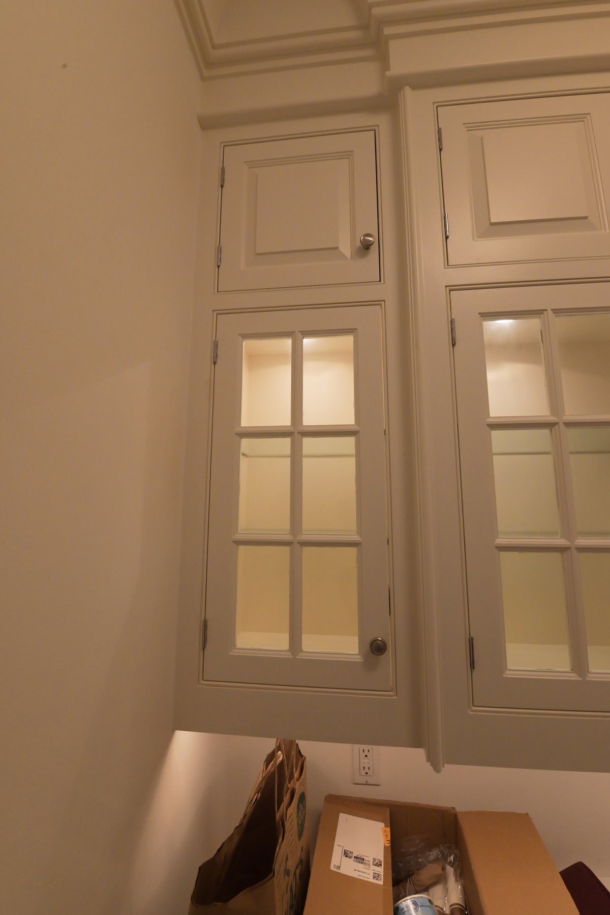 "The Sovereign" Transitional Snow White Pantry Wall