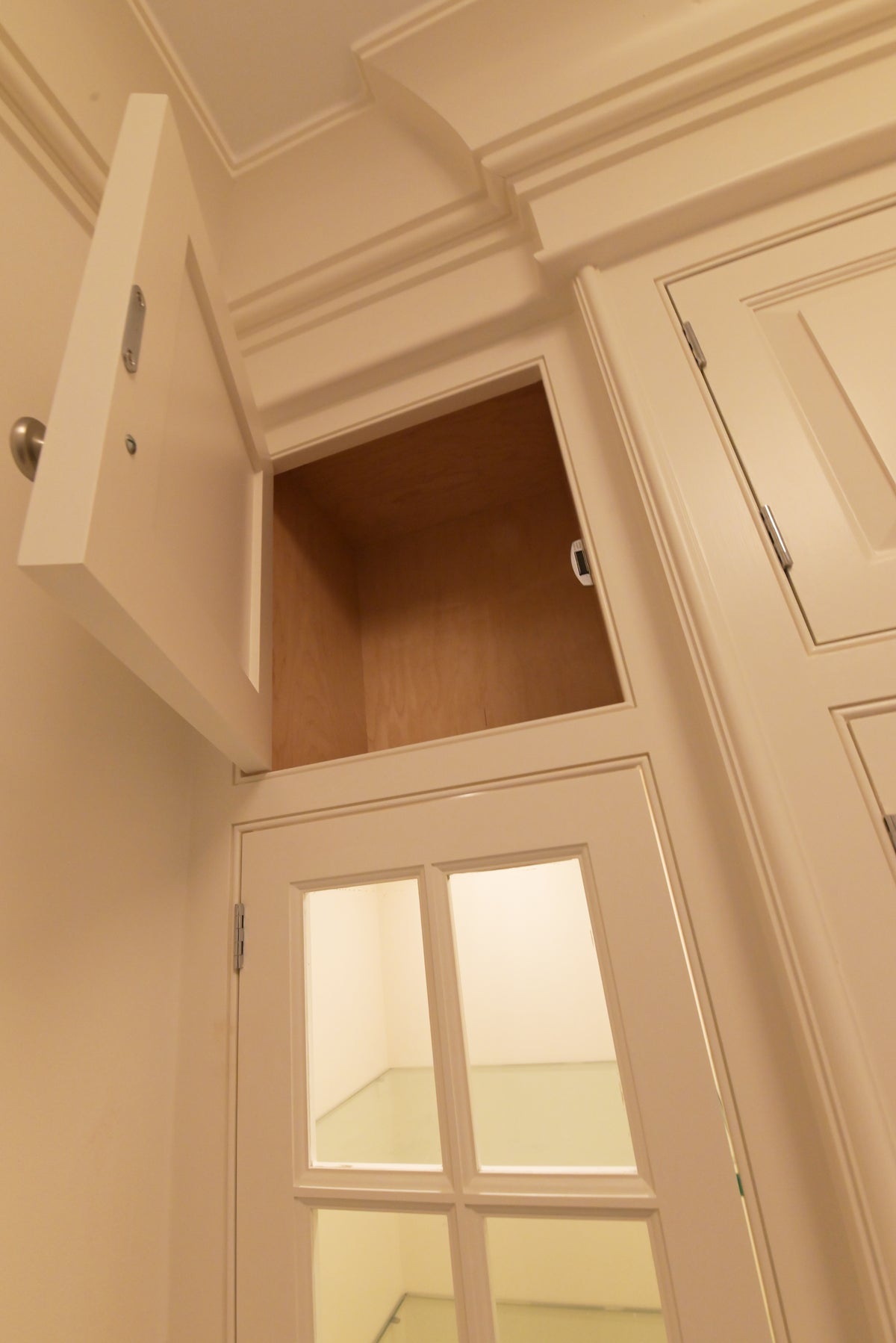 "The Sovereign" Transitional Snow White Pantry Wall