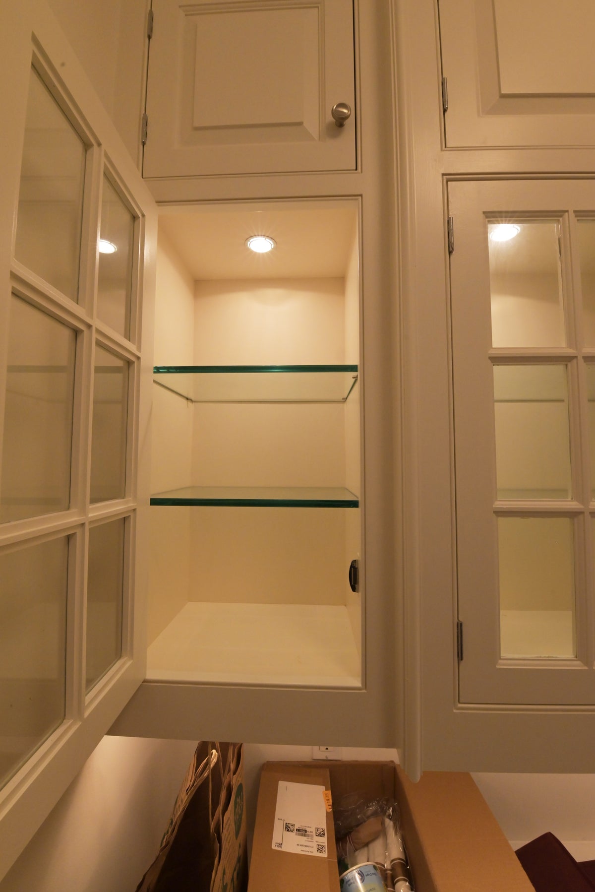 "The Sovereign" Transitional Snow White Pantry Wall