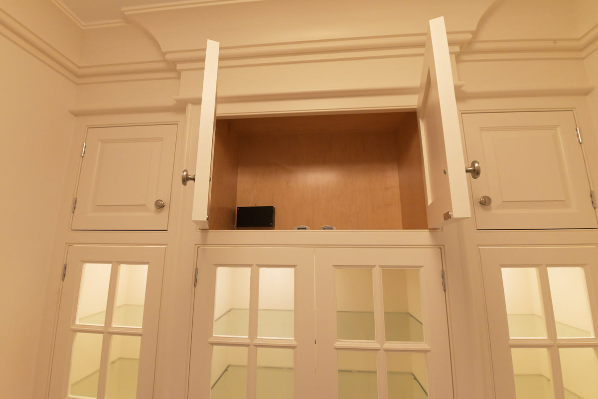 "The Sovereign" Transitional Snow White Pantry Wall