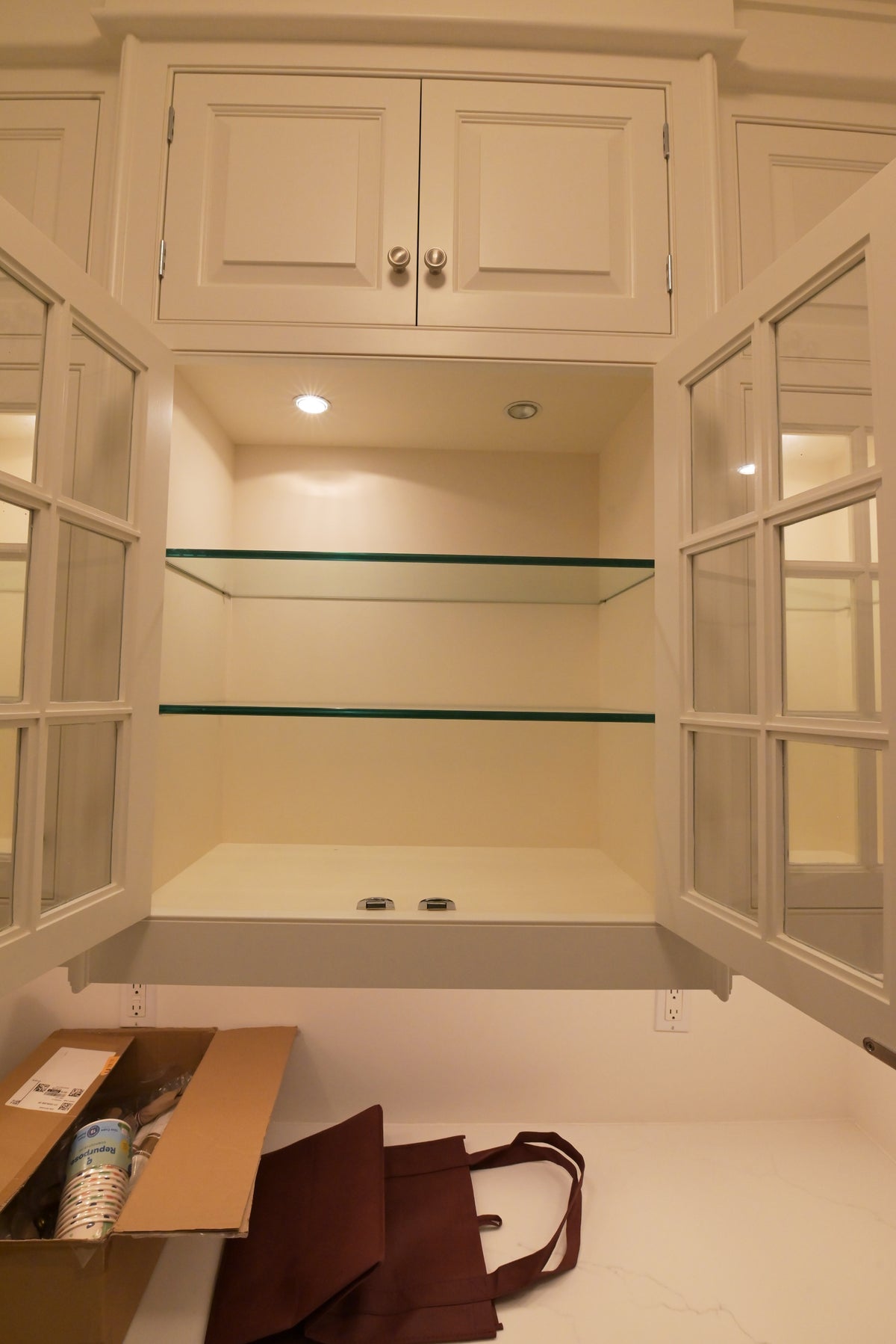 "The Sovereign" Transitional Snow White Pantry Wall