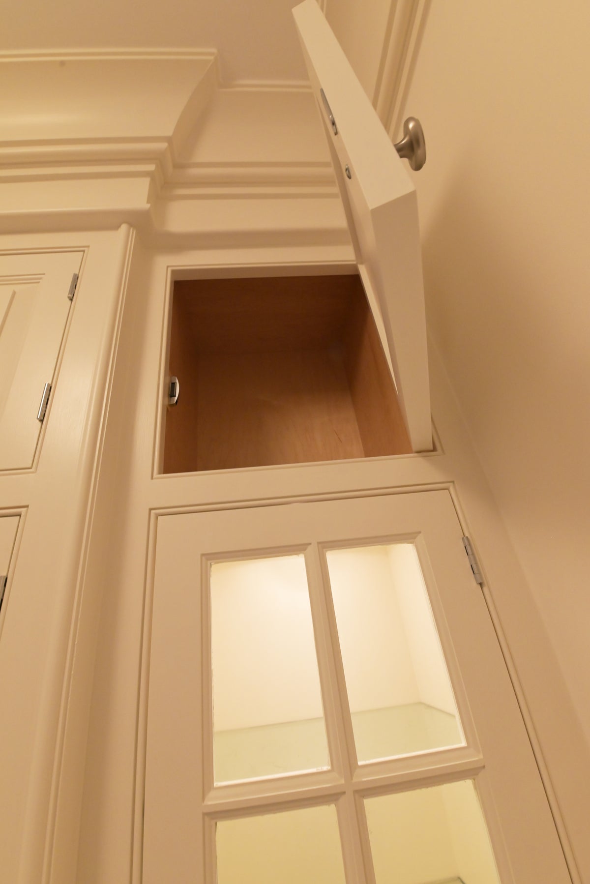 "The Sovereign" Transitional Snow White Pantry Wall