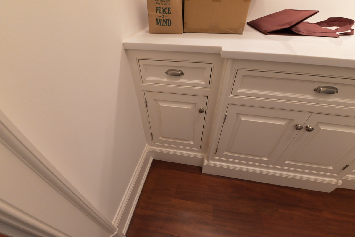 "The Sovereign" Transitional Snow White Pantry Wall