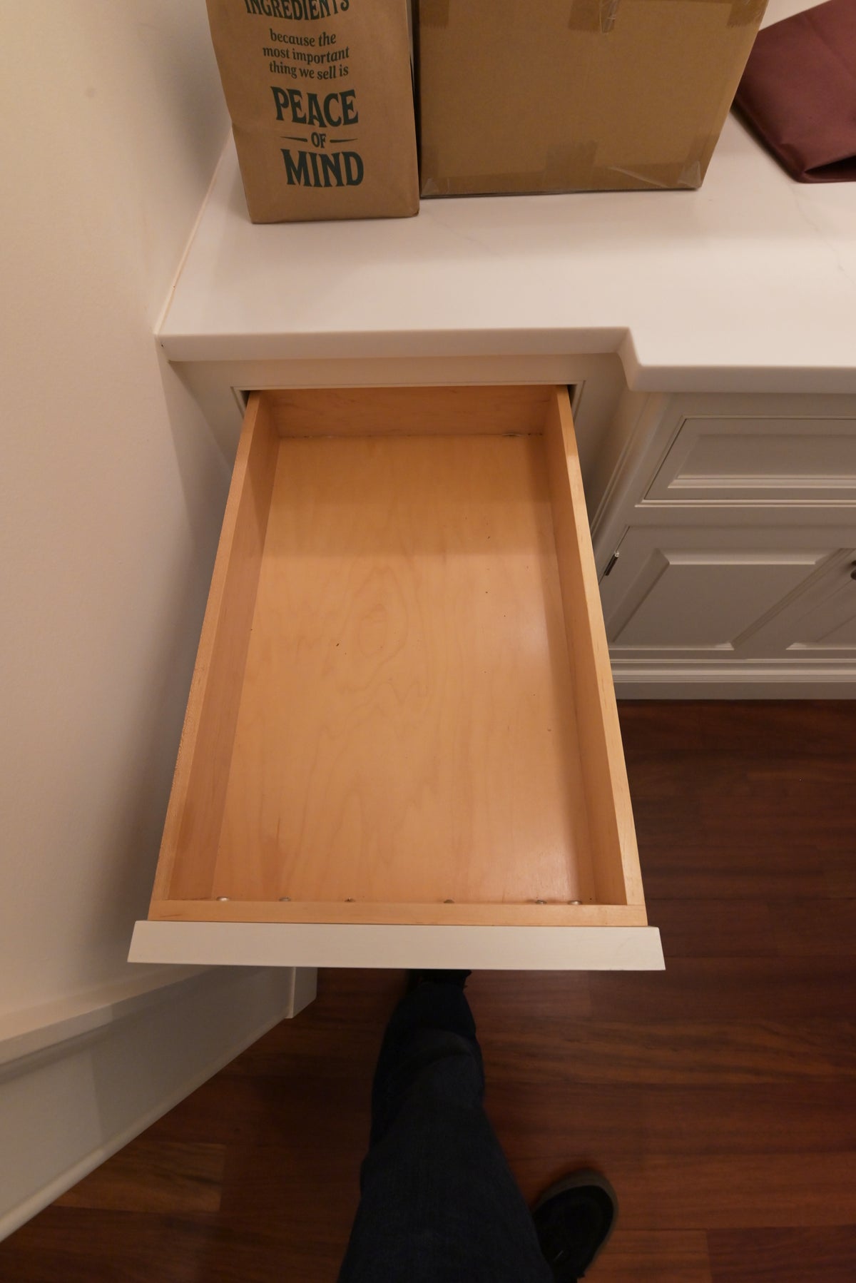 "The Sovereign" Transitional Snow White Pantry Wall
