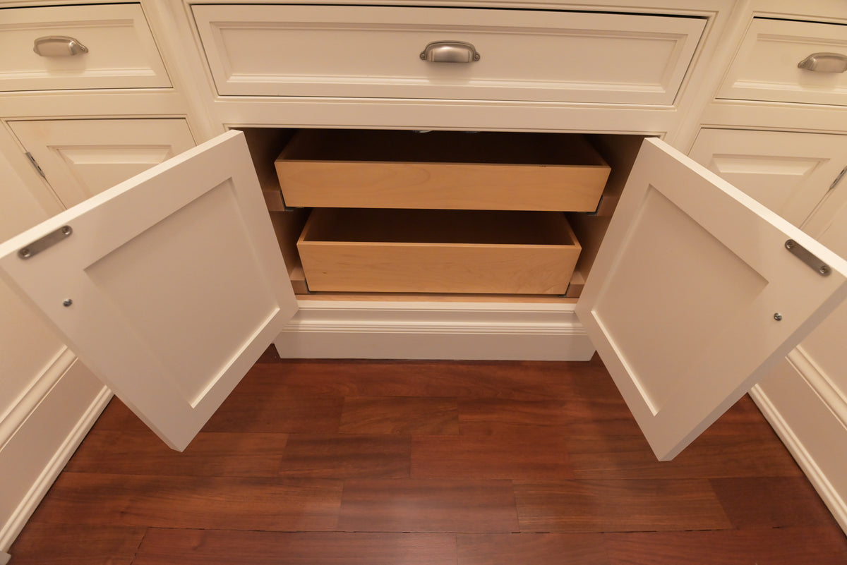 "The Sovereign" Transitional Snow White Pantry Wall