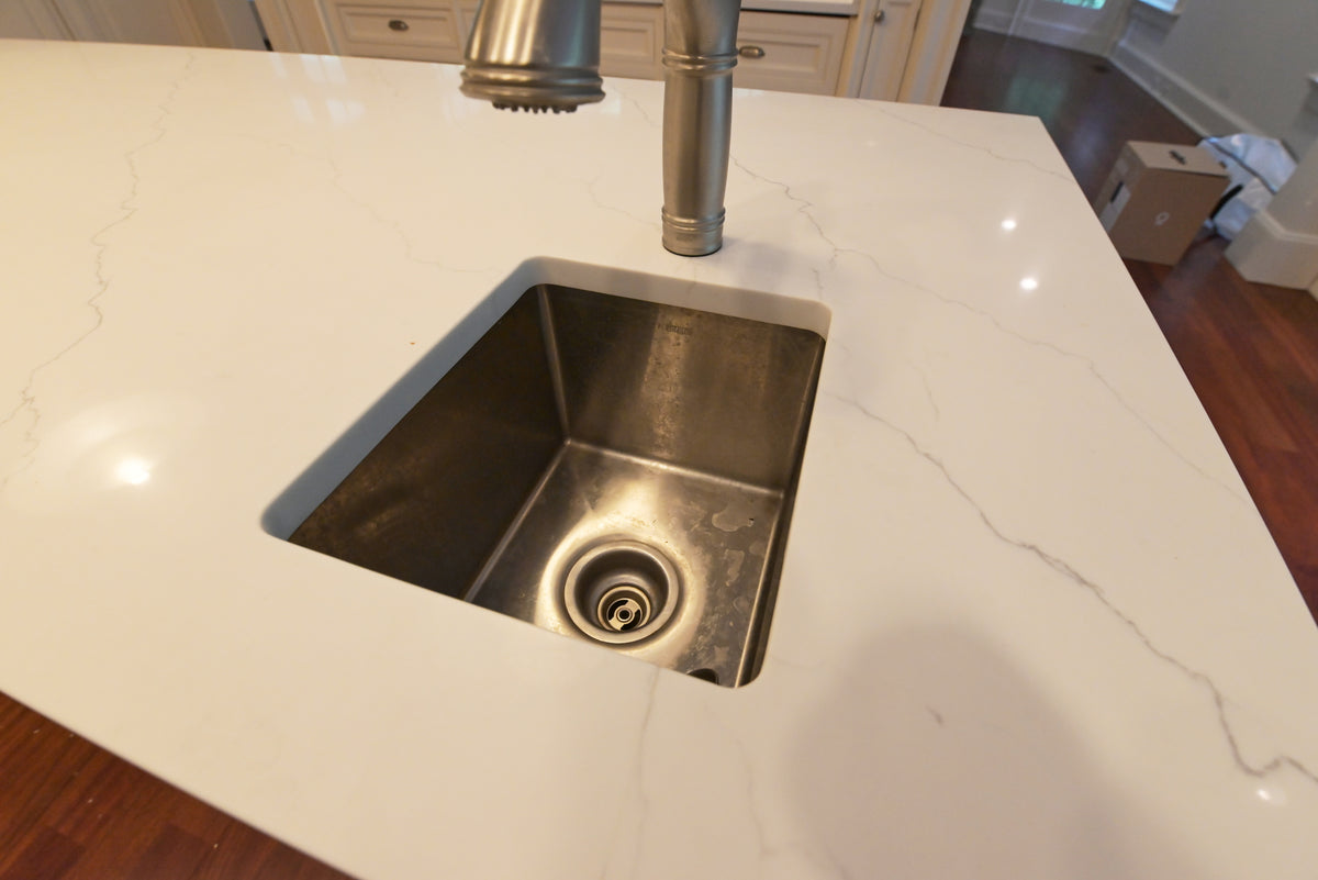 "The Sovereign" Transitional White Kitchen with Double Island & Wolf 48" Range