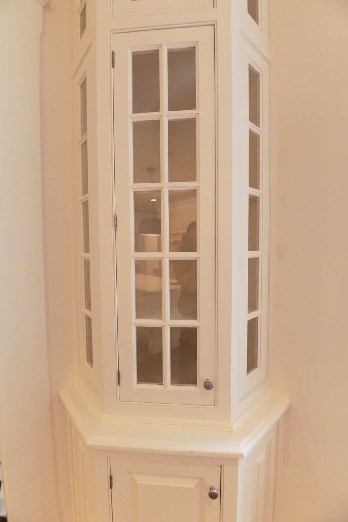 "The Sovereign" Transitional White Kitchen with Double Island & Wolf 48" Range