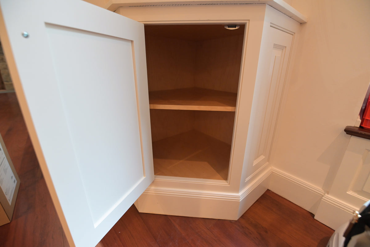 "The Sovereign" Transitional White Kitchen with Double Island & Wolf 48" Range