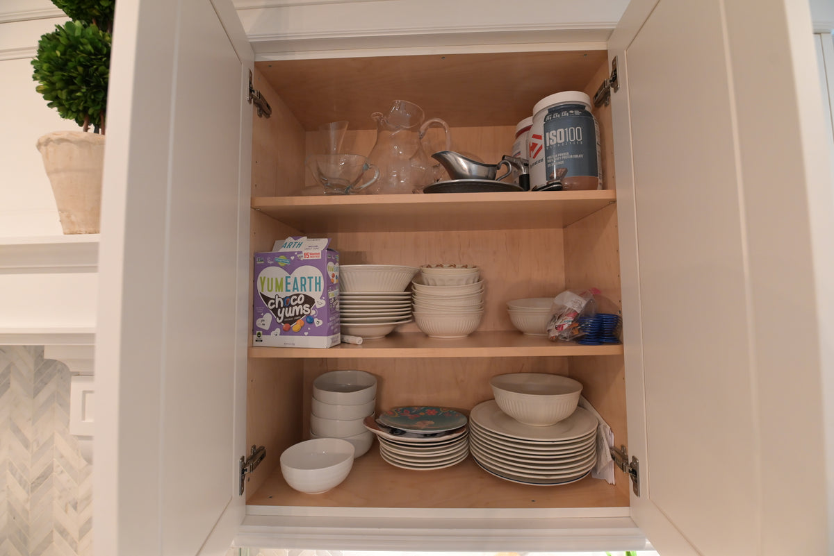 "The Claridge" Transitional White Kitchen with Island & Wolf Appliances