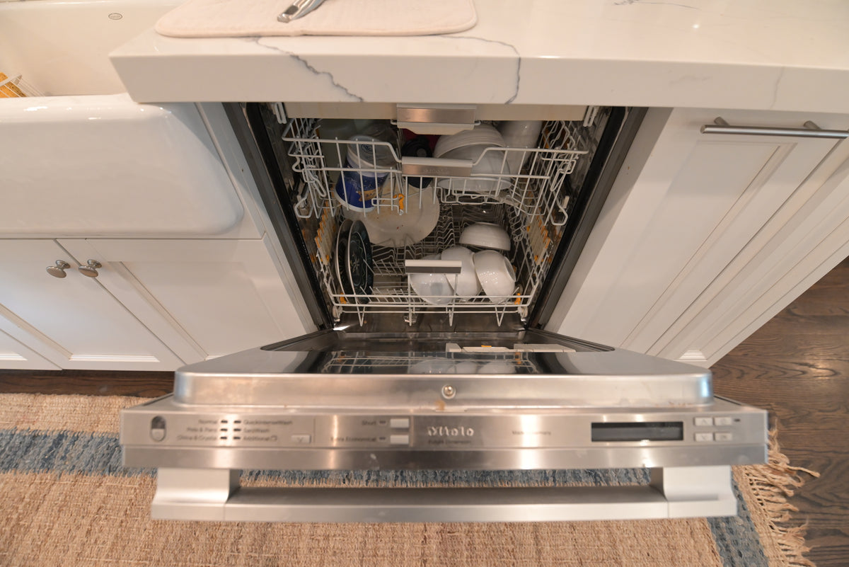 "The Claridge" Transitional White Kitchen with Island & Wolf Appliances