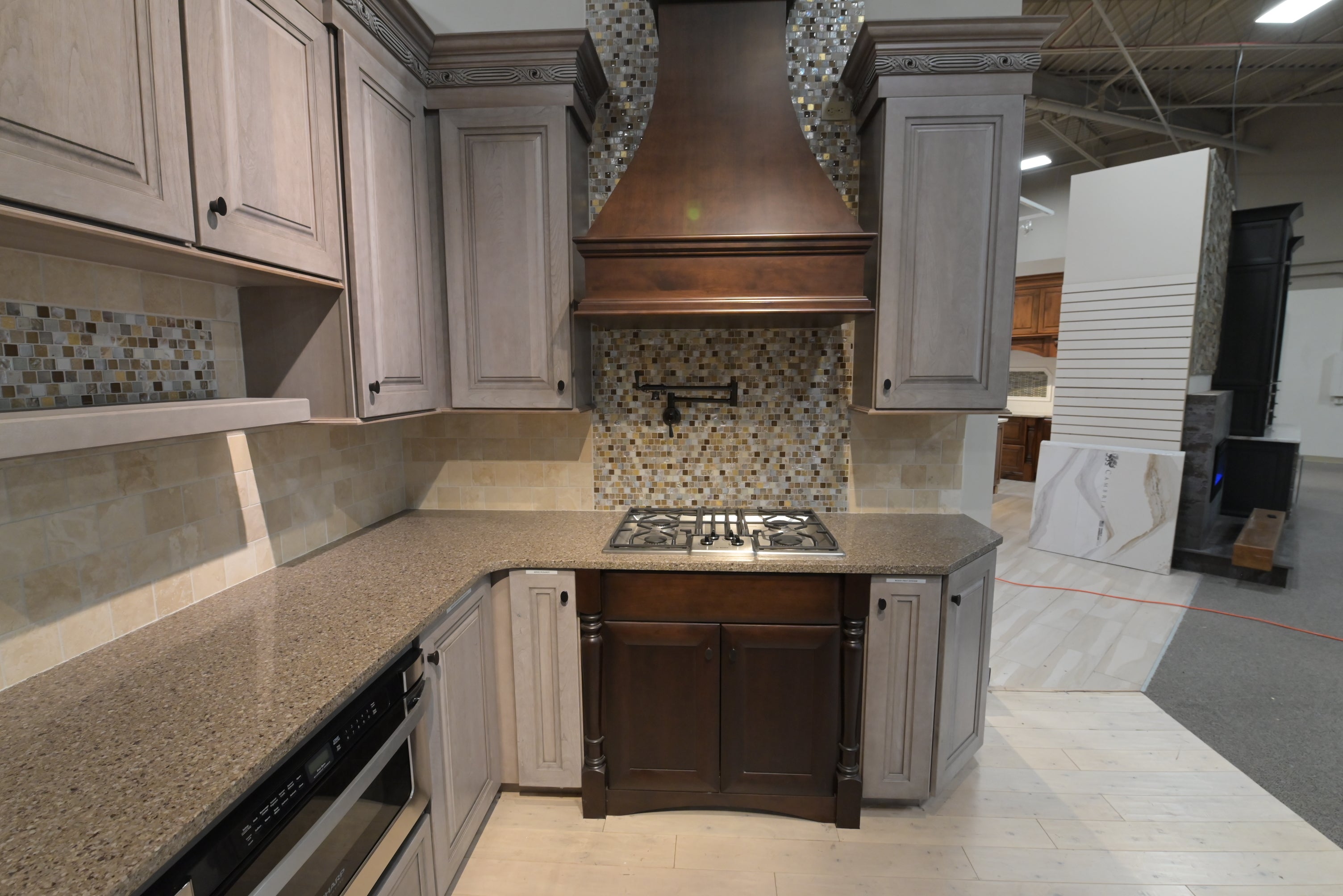 Omega Traditional Walnut & Weathered Grey Kitchen